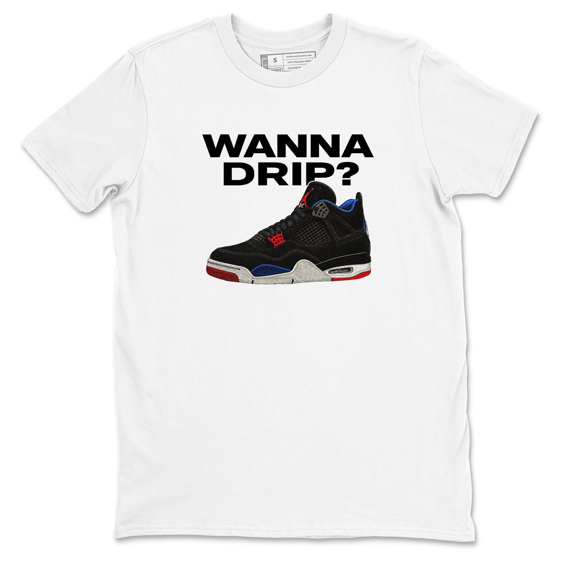 Sneaker match tees – Sneaker Tees To Match Jordan 4 Retro Rare Air Shoes – Wanna Drip Tee White 2