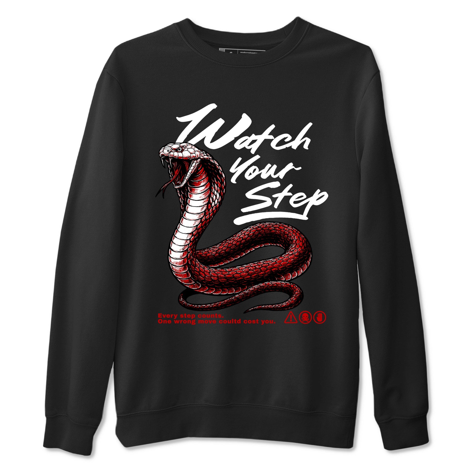 11s Bred shirts to match jordans Watch Your Step sneaker match tees Air Jordan 11 Retro Bred match shoes to clothes SNRT Sneaker Tees unisex cotton Black 2 shirts