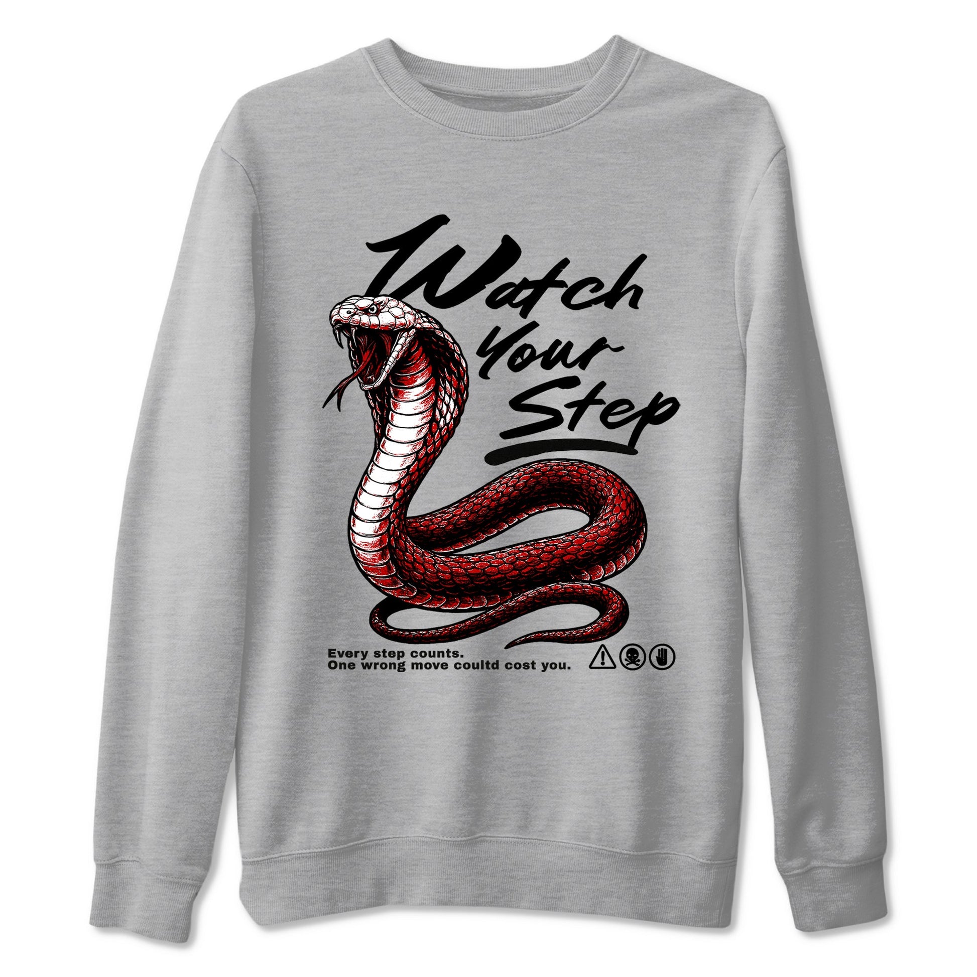 11s Bred shirts to match jordans Watch Your Step sneaker match tees Air Jordan 11 Retro Bred match shoes to clothes SNRT Sneaker Tees unisex cotton Heather Grey 2 shirts
