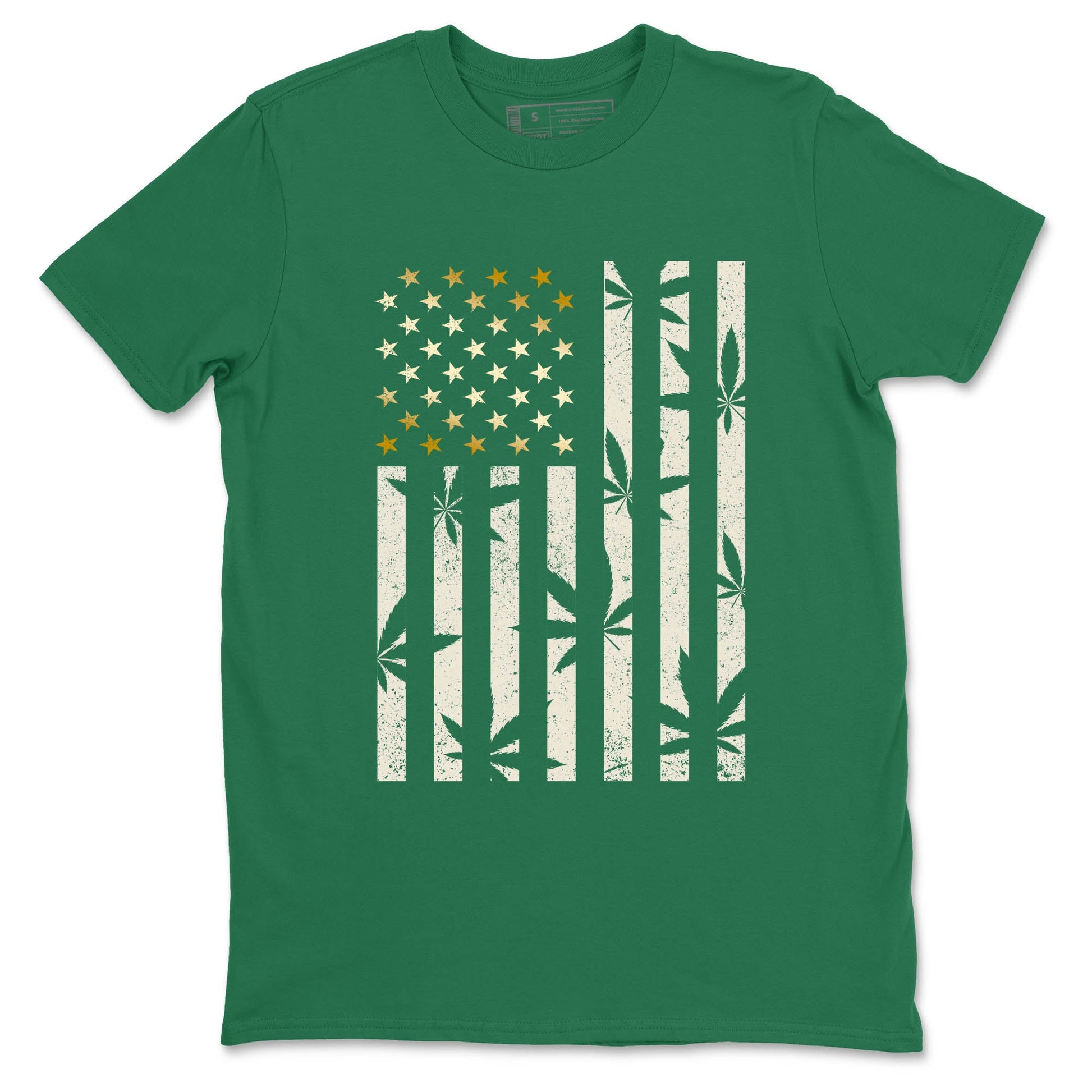 Sneaker Threads – Sneaker Tees To Match Air Jordan 1 Pro Green – Weed Flag Graphic Tee Kelly Green 2. Perfect for Jordan releases 2025 colorways.