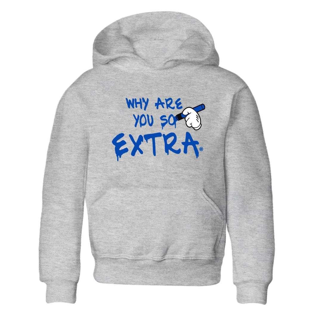 1s Game Royal shirts to match jordans Why Are You So Extra sneaker match tees Air Jordan 1 Retro Low OG Game Royal match shoes to clothes SNRT Sneaker Tees Youth Baby Heather Grey 2 tee