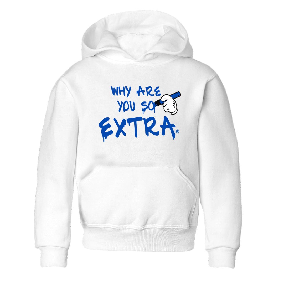 1s Game Royal shirts to match jordans Why Are You So Extra sneaker match tees Air Jordan 1 Retro Low OG Game Royal match shoes to clothes SNRT Sneaker Tees Youth Baby White 2 tee
