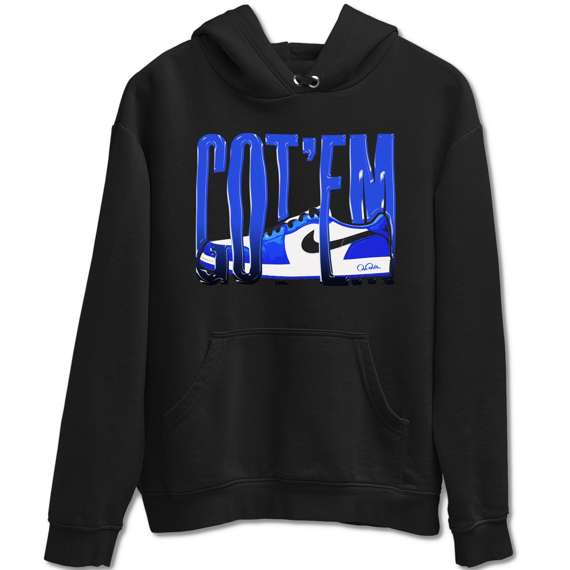 AJ1 Game Royal shirt to match jordans Wiggling Gotem sneaker tees Air Jordan 1 Game Royal SNRT Sneaker Release Tees unisex cotton Black 2 crew neck shirt