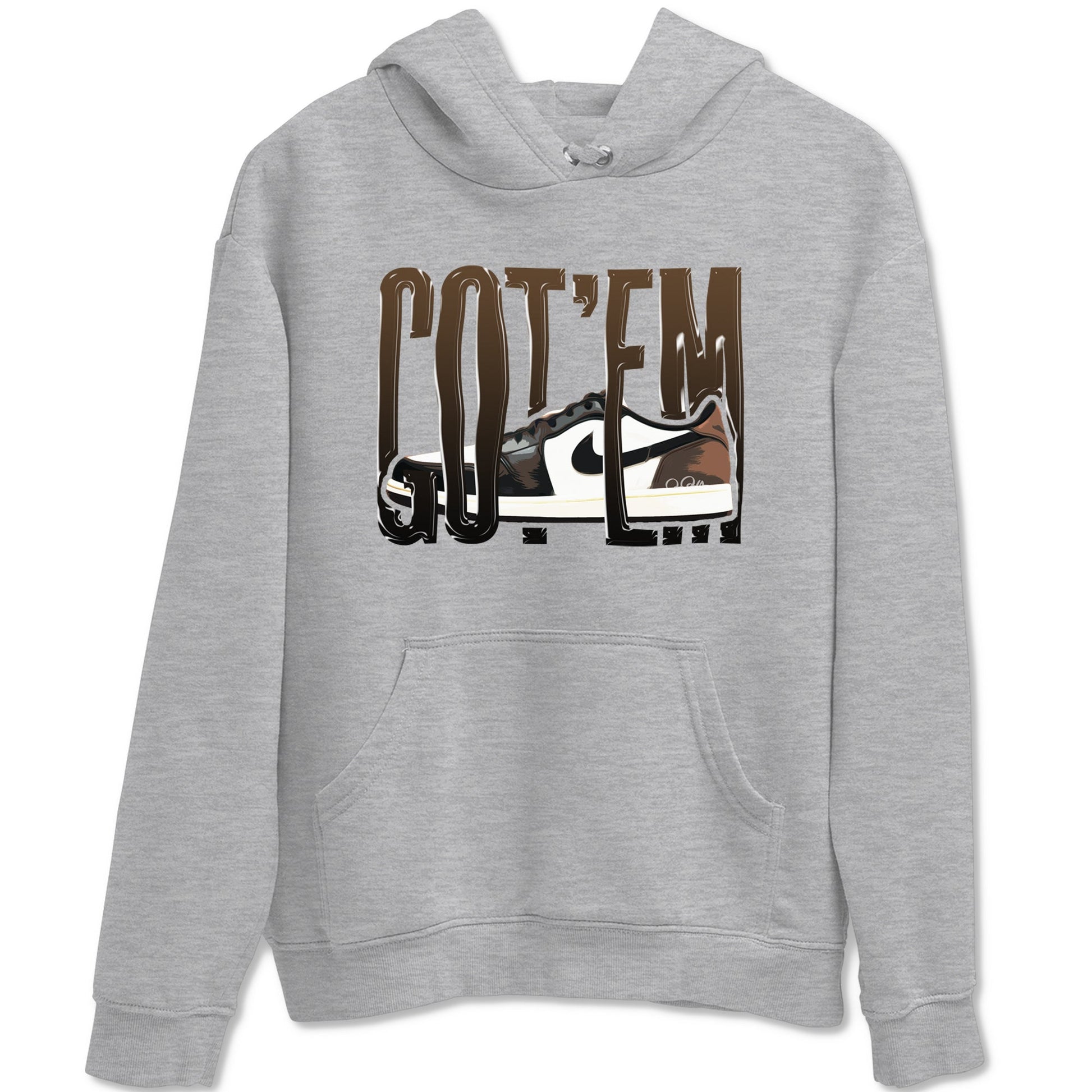 1s Low OG Mocha shirts to match jordans Wiggling Gotem sneaker match tees Air Jordan 1 Mocha match shoes to clothes SNRT Sneaker Tees unisex cotton Heather Grey 2 shirts