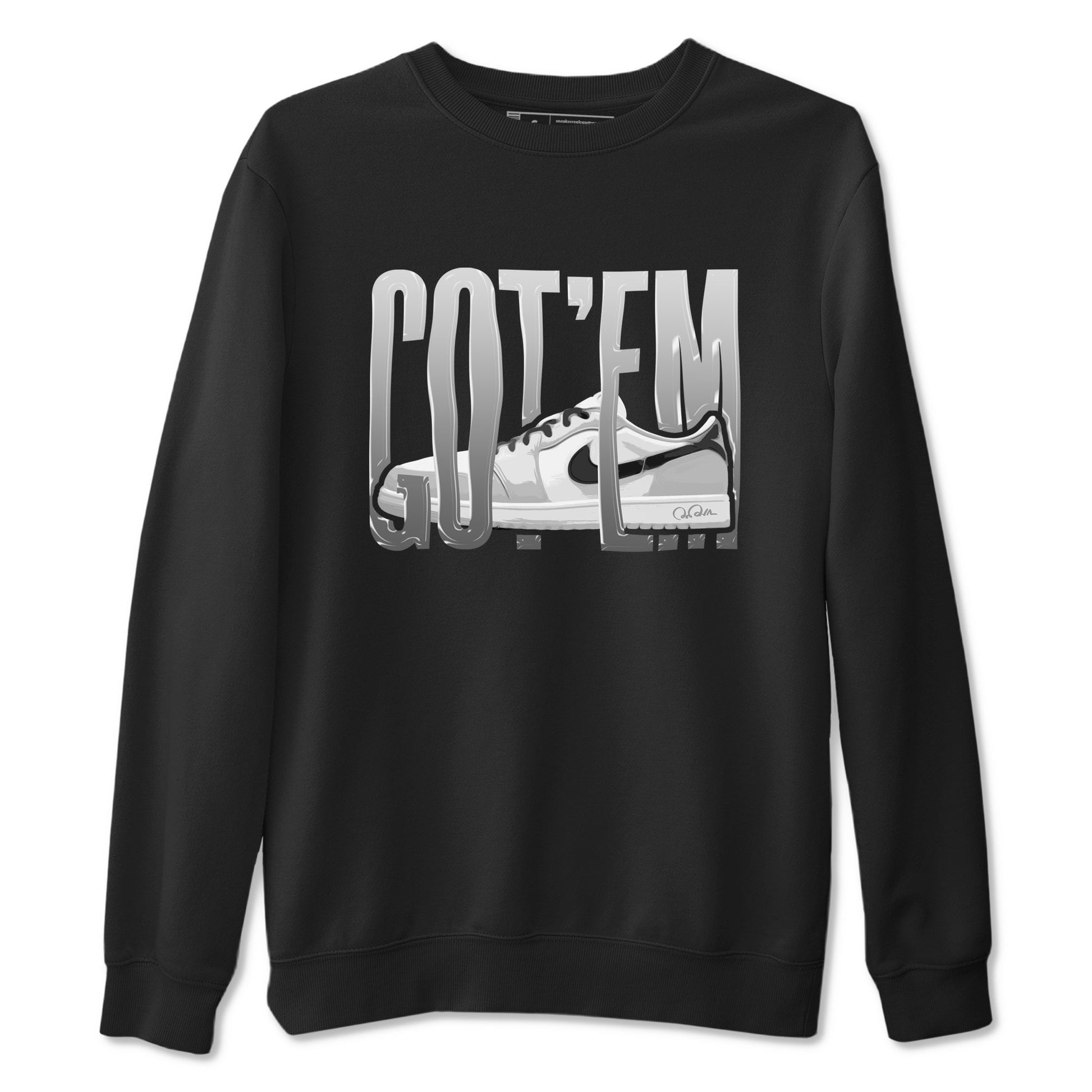 1s Wolf Grey shirts to match jordans Wiggling Gotem sneaker match tees Air Jordan 1 Wolf Grey SNRT Sneaker Tees streetwear brand Black 2 unisex cotton tee