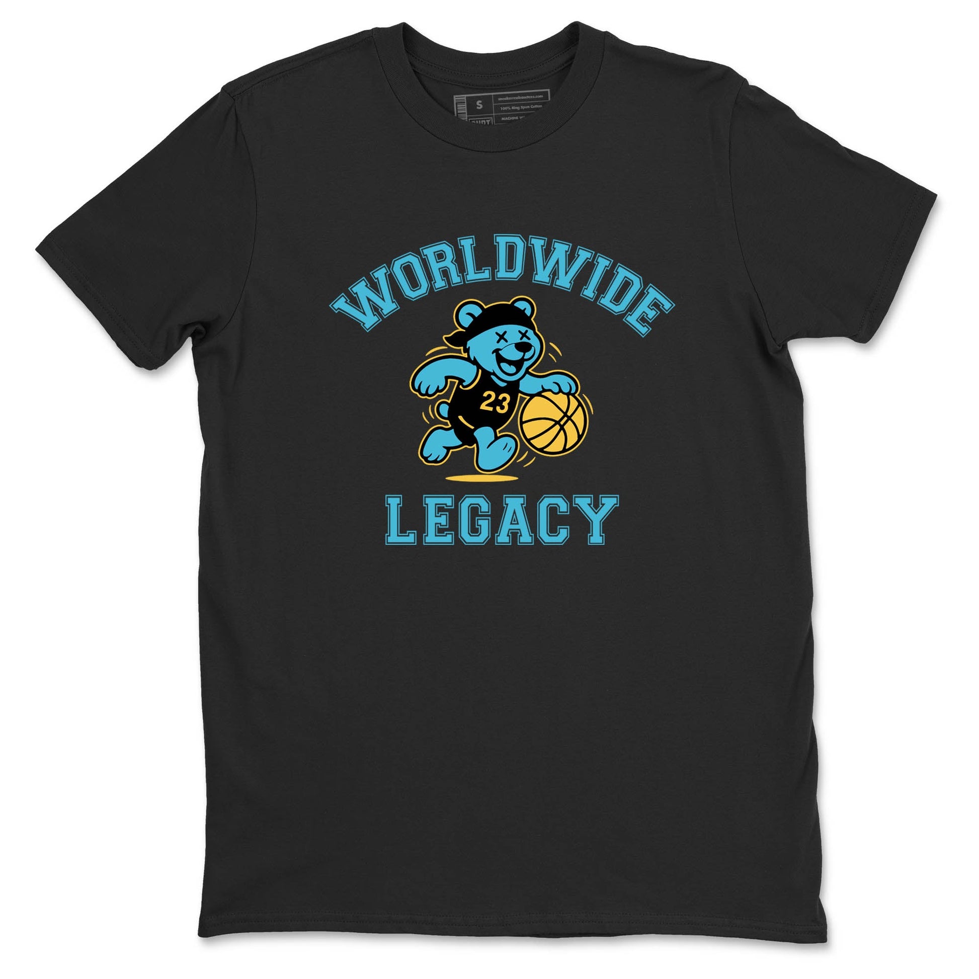 Sneaker Threads – Sneaker Tees To Match Air Jordan 11 Retro Gamma – Worldwide Legacy Graphic Tee Black 2. Perfect for Jordan releases 2025 colorways.