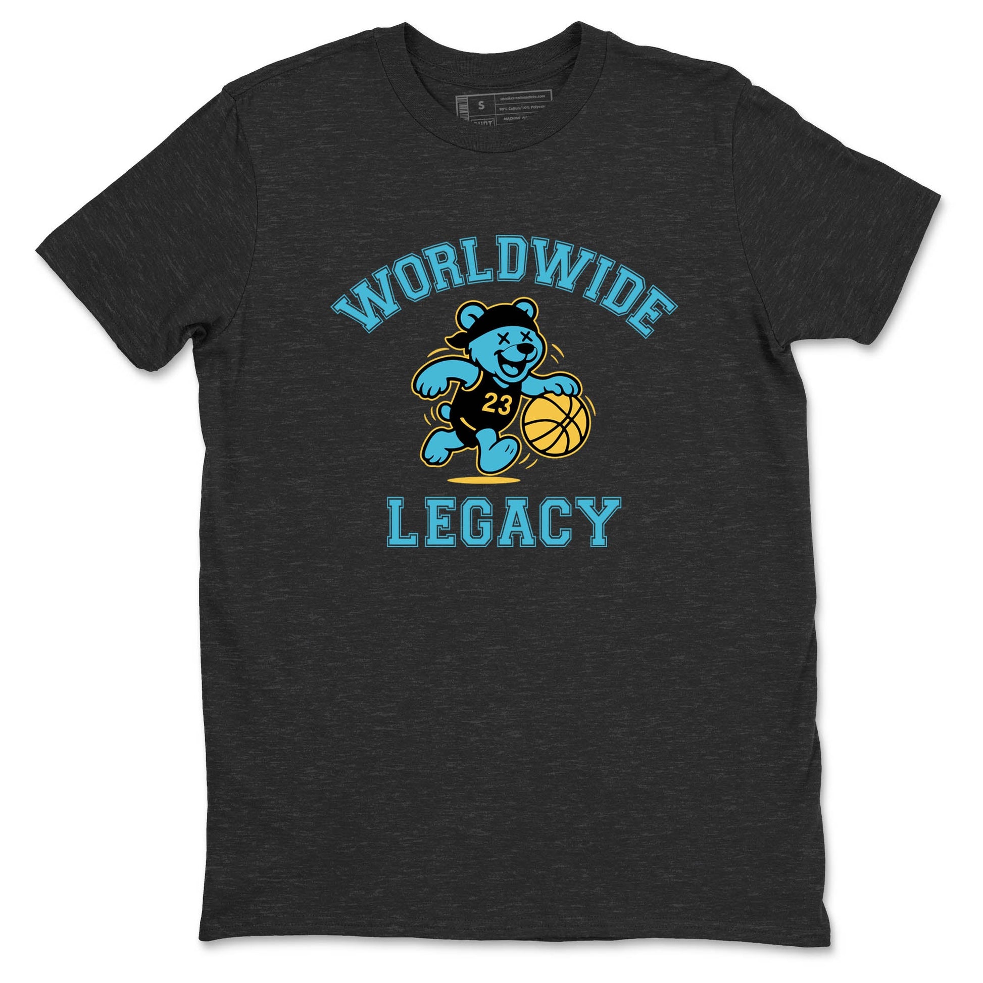 Sneaker Threads – Sneaker Tees To Match Air Jordan 11 Retro Gamma – Worldwide Legacy Graphic Tee Charcoal Heather 2. Perfect for Jordan releases 2025 colorways.