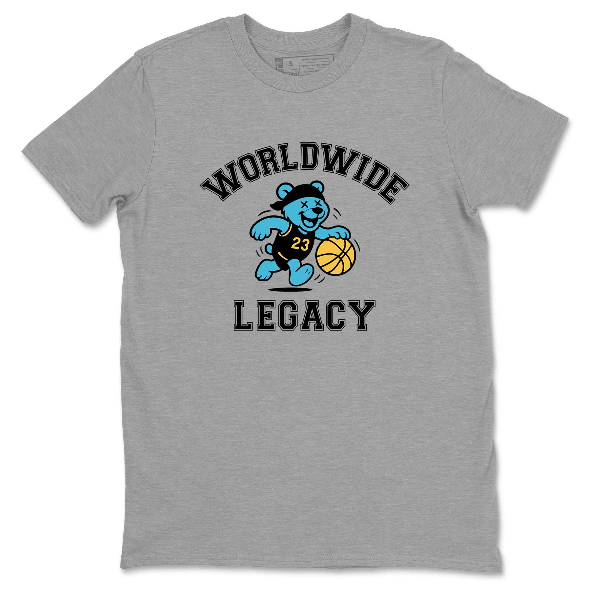 Sneaker Threads – Sneaker Tees To Match Air Jordan 11 Retro Gamma – Worldwide Legacy Graphic Tee Heather Grey 2. Perfect for Jordan releases 2025 colorways.
