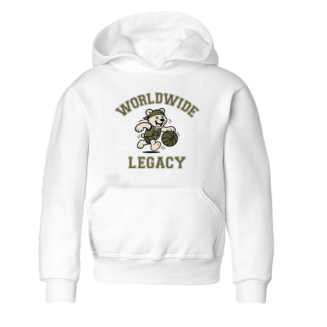 Sneaker Threads – Sneaker Tees To Match Air Jordan 3 Medium Olive – Worldwide Legacy Youth Graphic Tee White 2. Perfect for Jordan releases 2025 colorways.