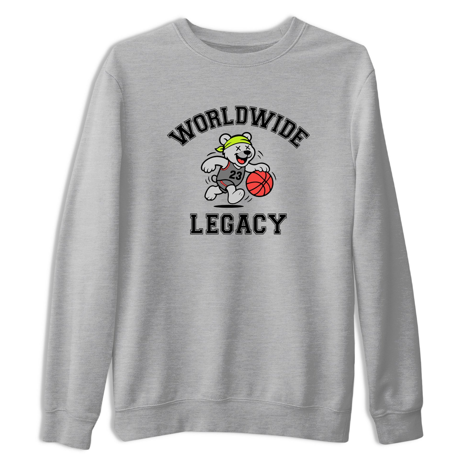 Sneaker Threads – Sneaker Tees To Match Air Max 90 Spruce Aura and Ghost Green – Worldwide Legacy Graphic Tee Heather Grey 2. Perfect for Jordan releases 2025 colorways.