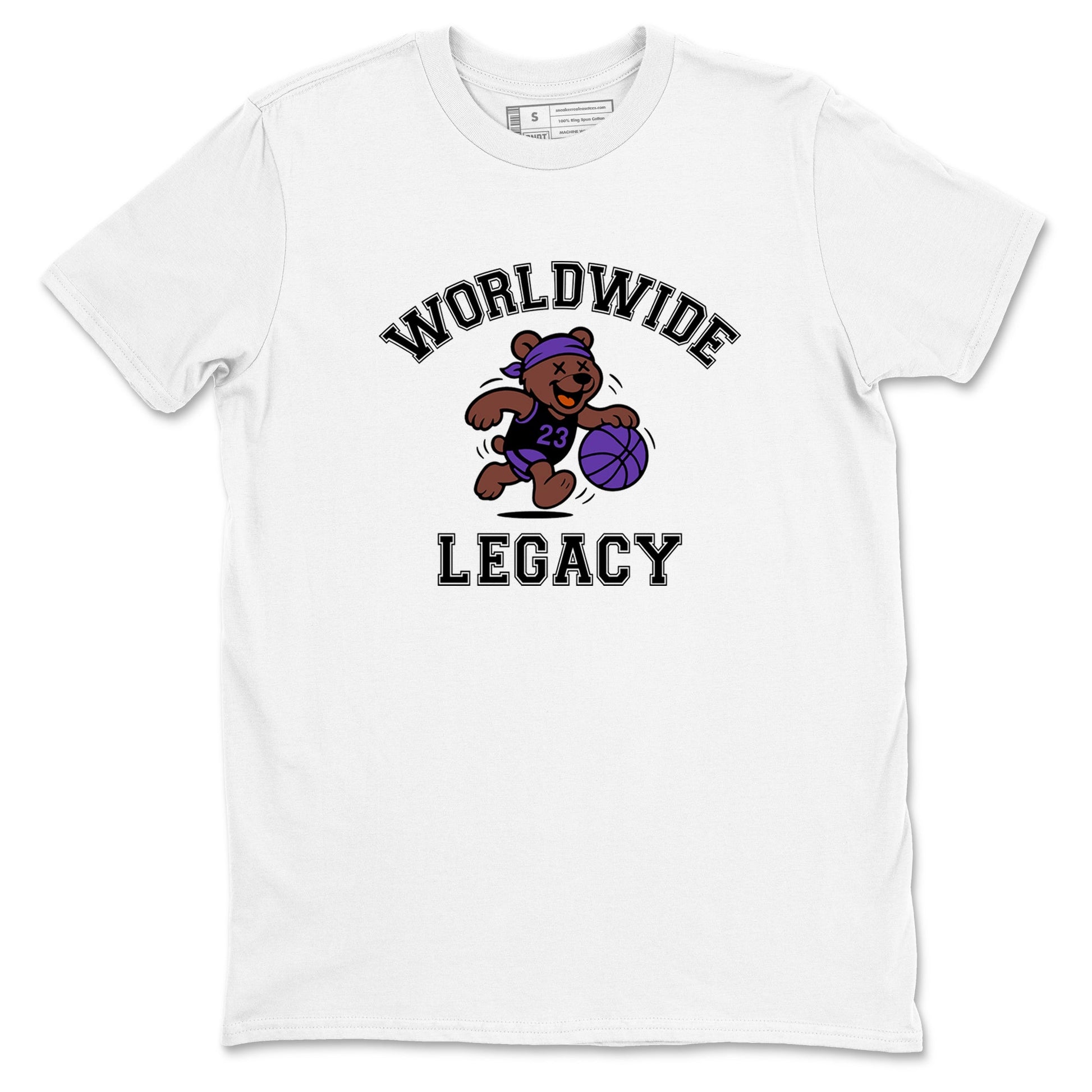Sneaker Threads – Sneaker Tees To Match Dunk Low Persian Violet – Worldwide Legacy Graphic Tee White 2. Perfect for Jordan releases 2025 colorways.