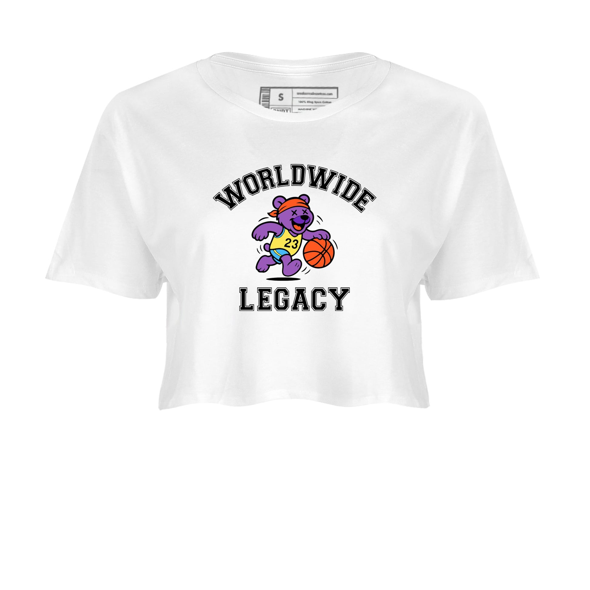 Sneaker Threads – Sneaker Tees To Match New Balance 9060 Prism Purple – Worldwide Legacy Crop Tee White 2. Perfect for Jordan releases 2025 colorways.