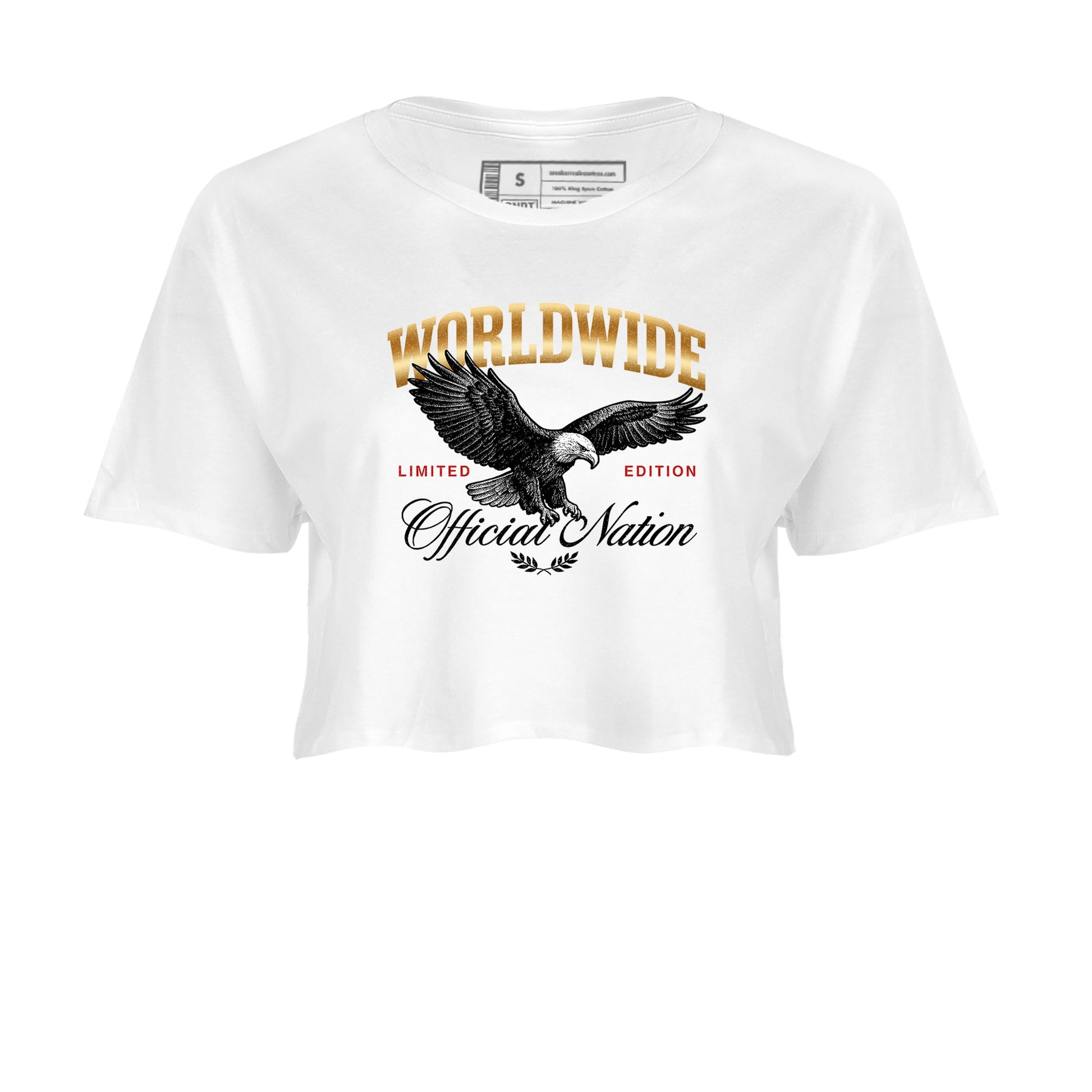 Sneaker match tees – Sneaker Tees To Match Air Jordan 12 Taxi Shoes – Worldwide Official Nation Crop T-Shirt White 2