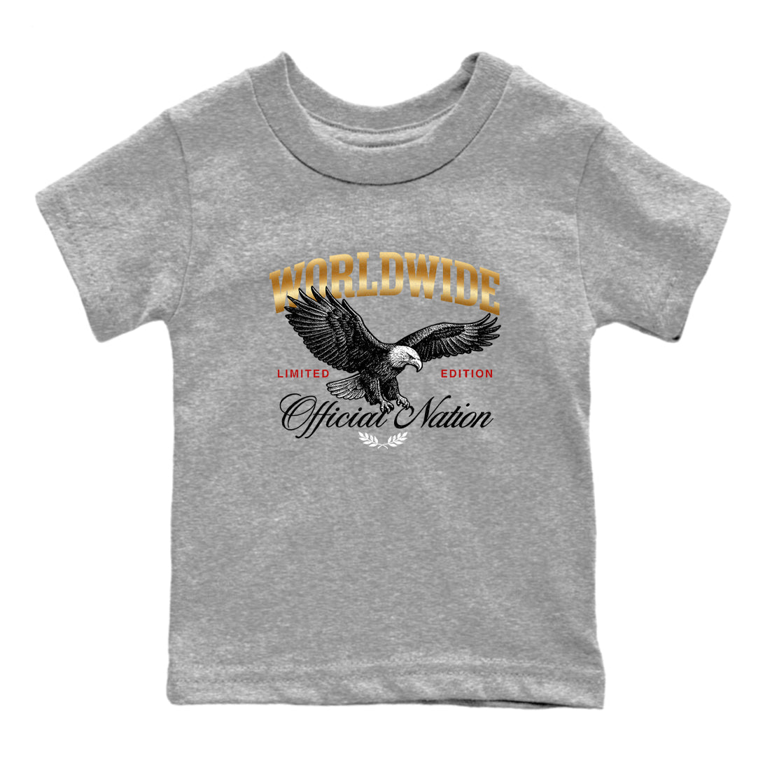 Sneaker match tees – Sneaker Tees To Match Air Jordan 12 Taxi Shoes – Worldwide Official Nation Kids T-Shirt Heather Grey 2