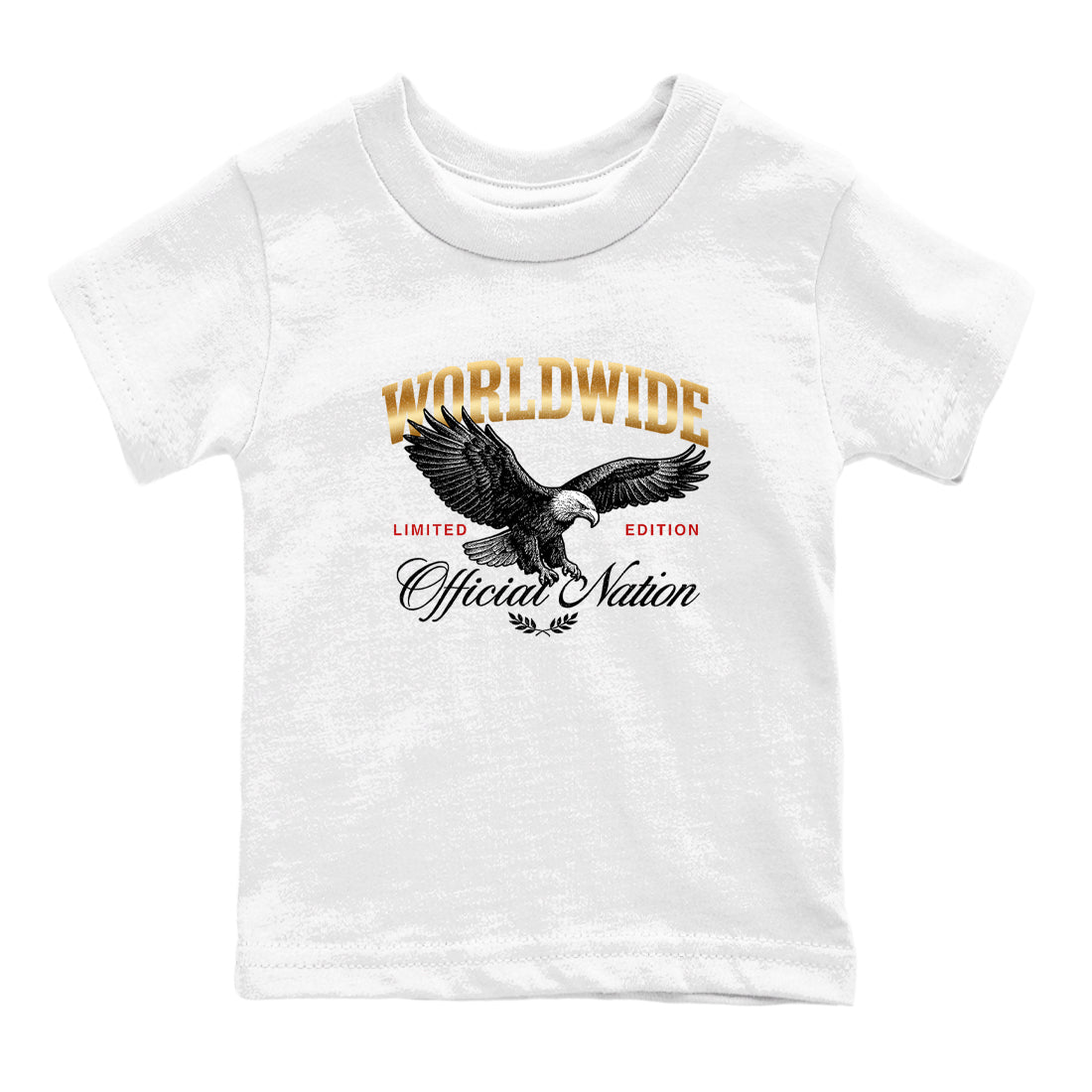 Sneaker match tees – Sneaker Tees To Match Air Jordan 12 Taxi Shoes – Worldwide Official Nation Kids T-Shirt White 2