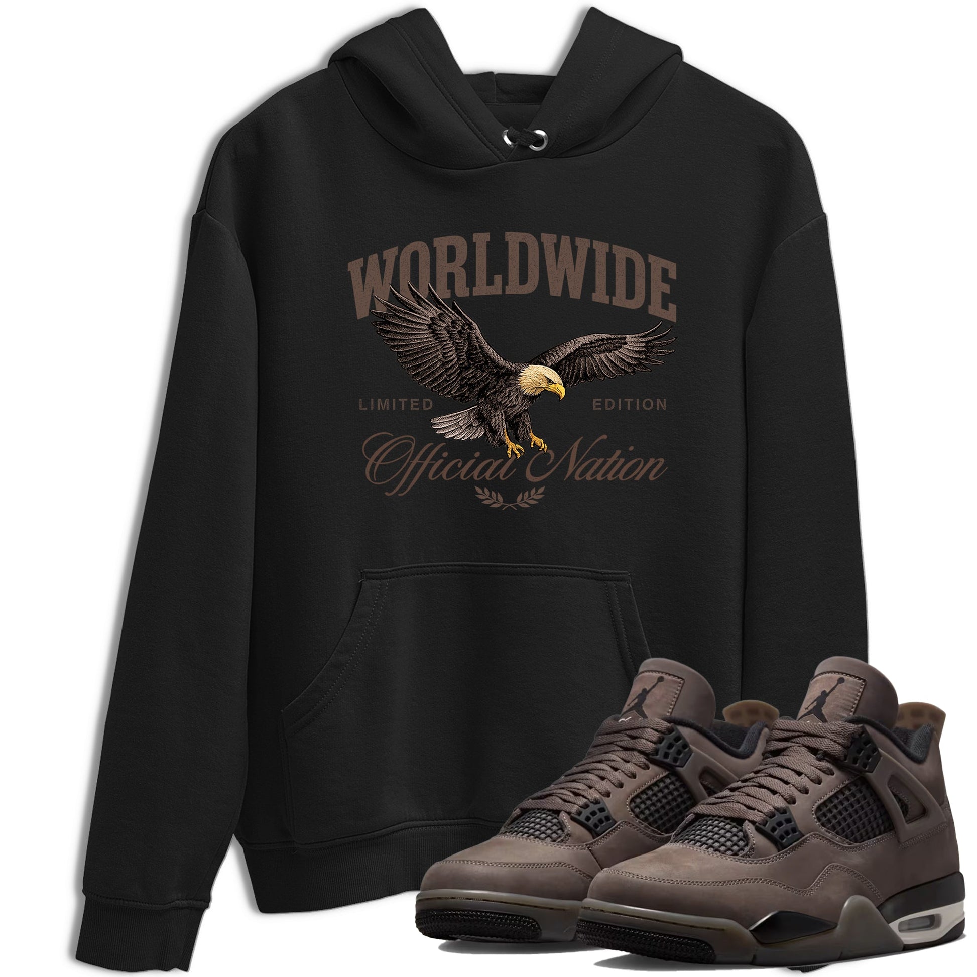 Sneaker match tees – Sneaker Tees To Match Air Jordan 4 Cave Stone Shoes – Worldwide Official Nation Tee Black 1