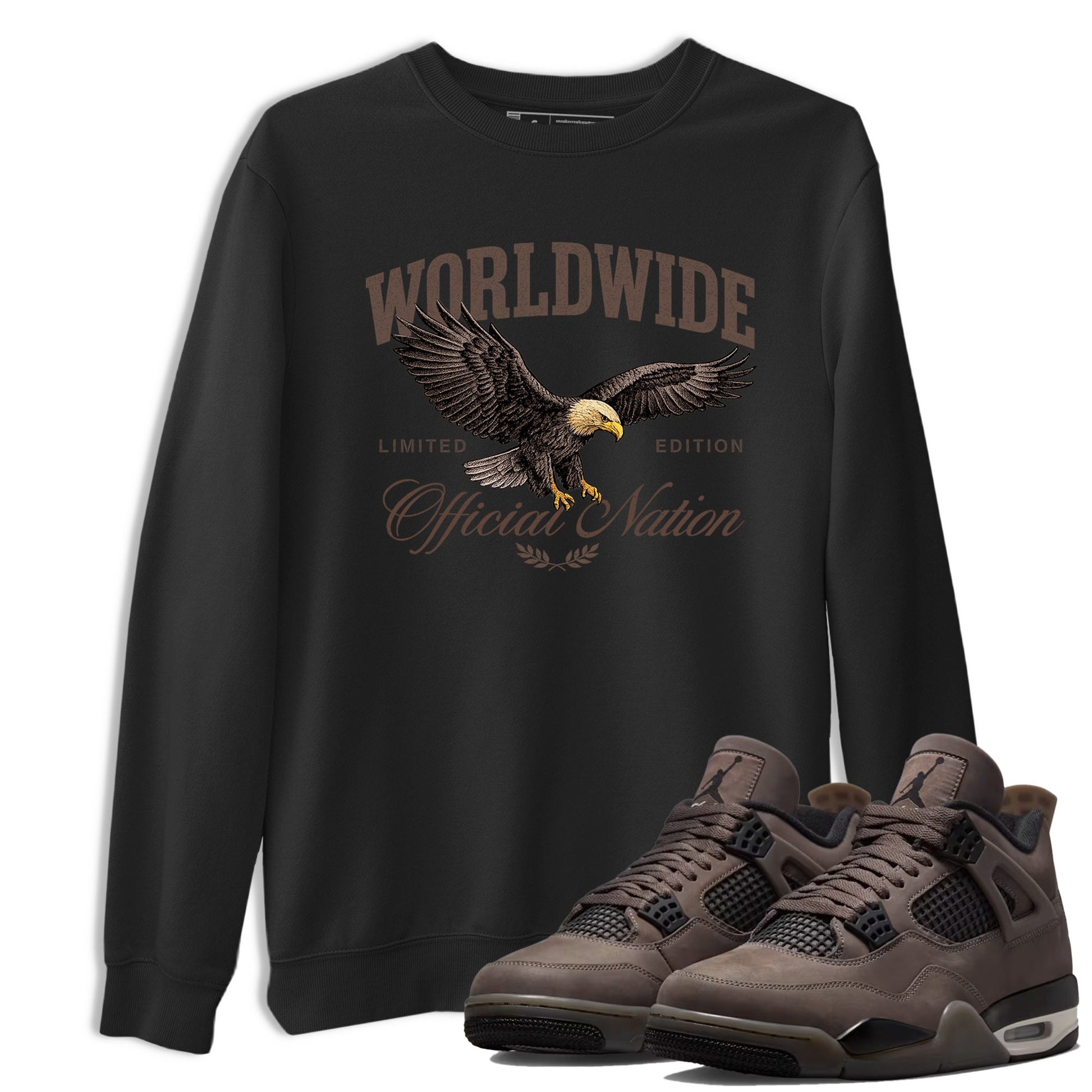 Sneaker match tees – Sneaker Tees To Match Air Jordan 4 Cave Stone Shoes – Worldwide Official Nation Tee Black 1