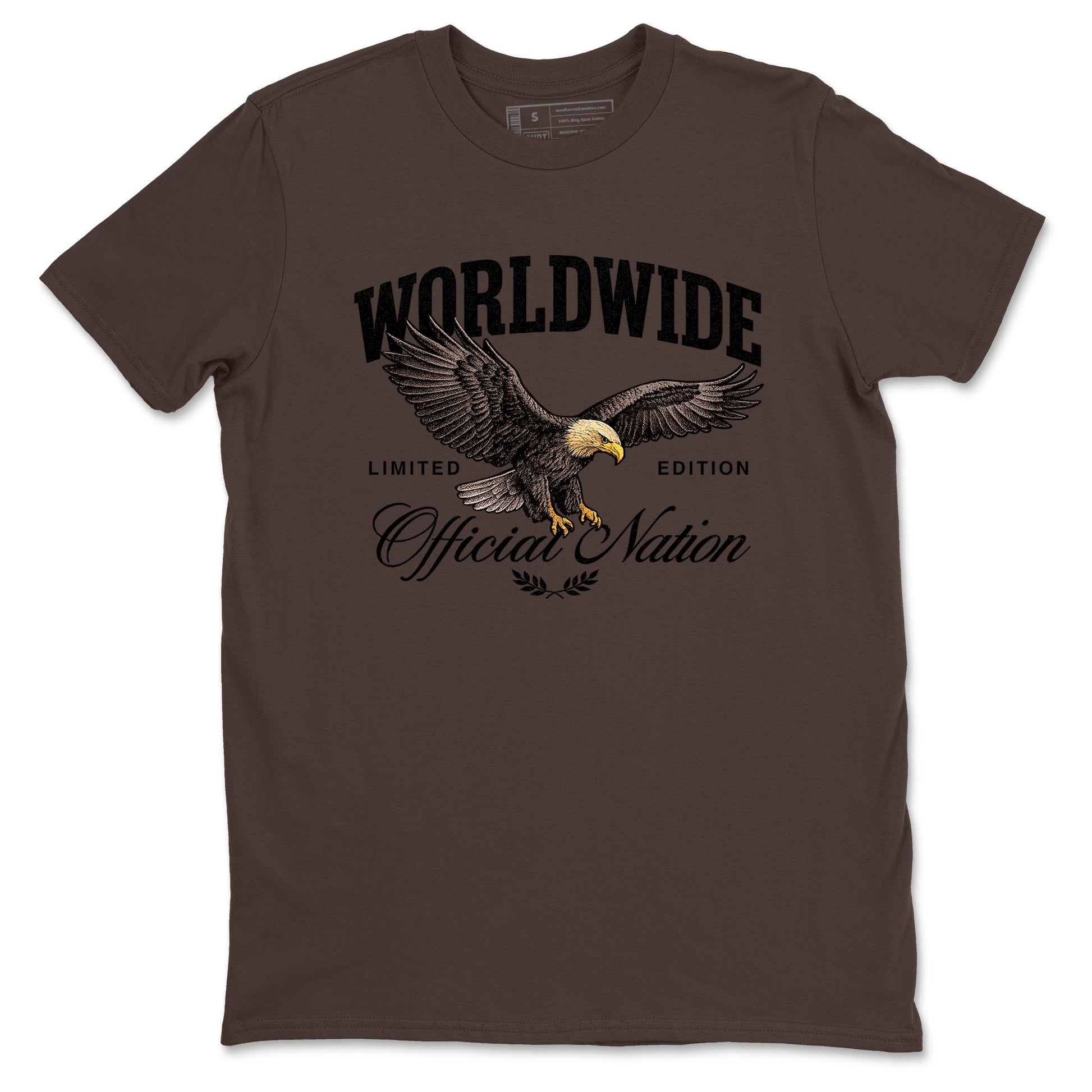 Sneaker match tees – Sneaker Tees To Match Air Jordan 4 Cave Stone Shoes – Worldwide Official Nation Tee Dark Chocolate 2