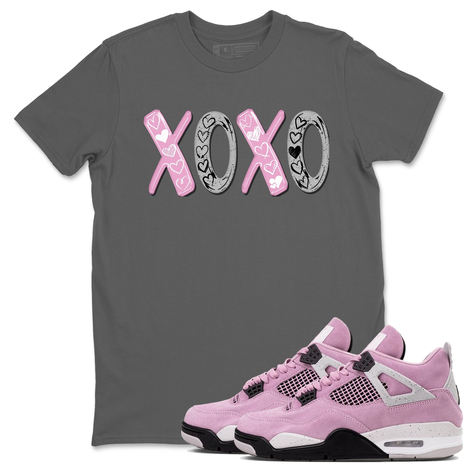 4s Orchid shirts to match jordans XOXO best t shirts to wear with jordans Air Jordan 4 Retro Orchid match shoes to clothes SNRT Sneaker Tees unisex cotton Cool Grey 1 shirts
