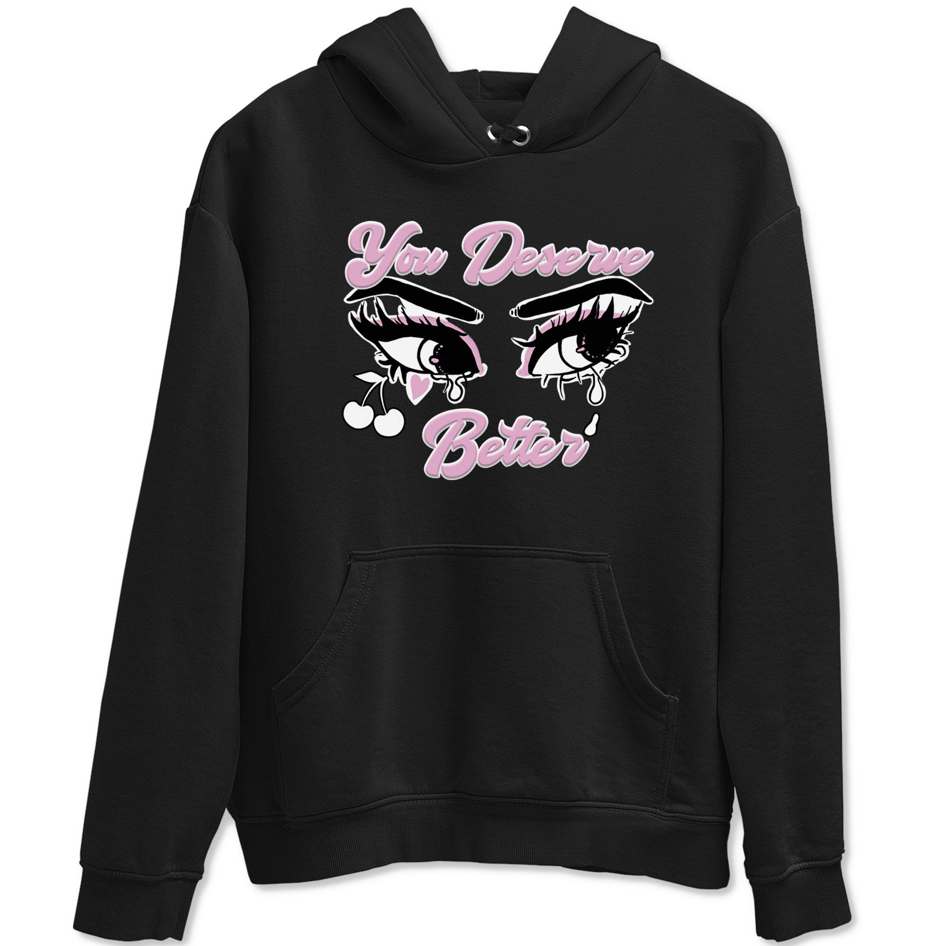 4s Retro Orchid shirts to match jordans You Deserve Better sneaker match tees Air Jordan 4 WMNS Orchid match shoes to clothes SNRT Sneaker Tees unisex cotton Black 2 shirts
