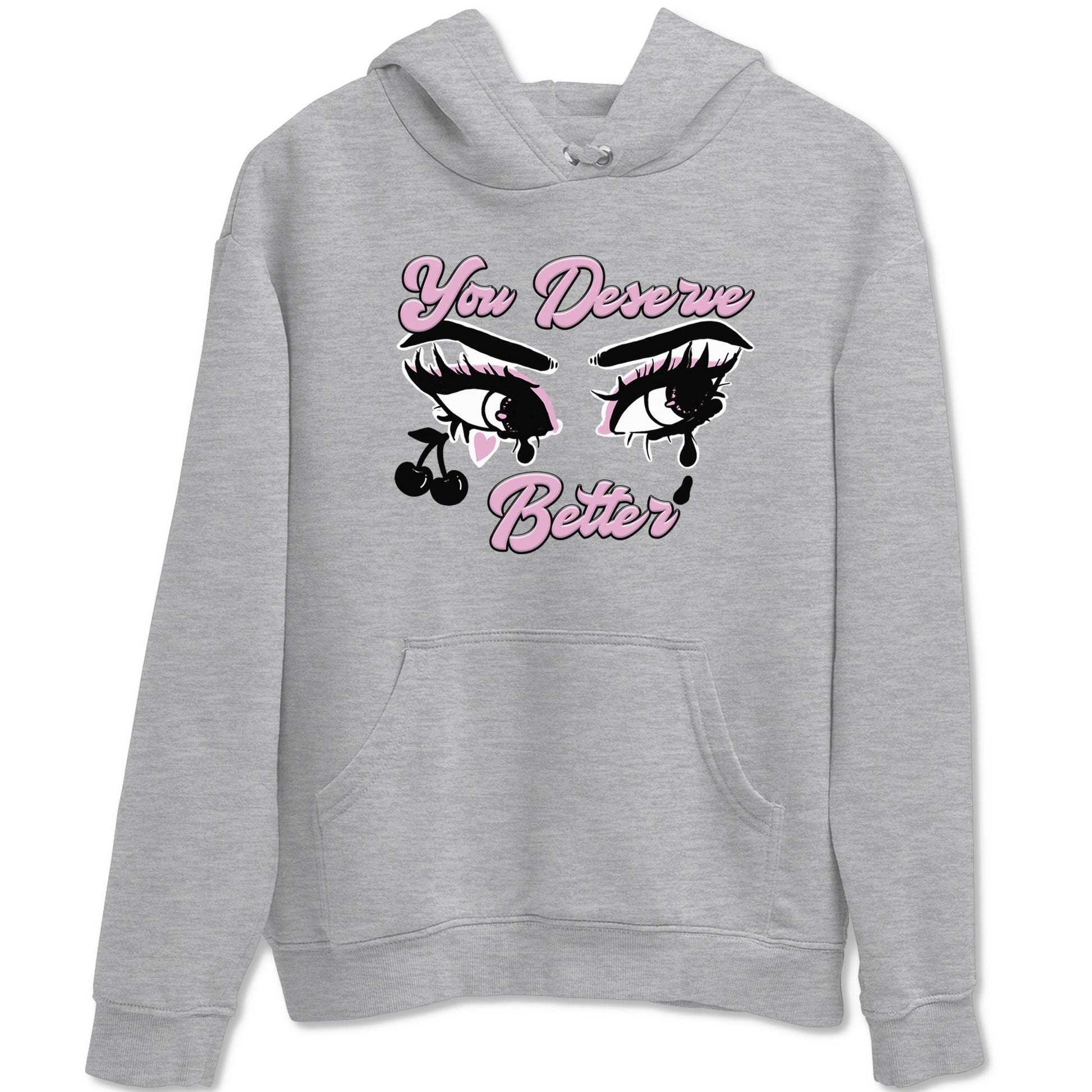 4s Retro Orchid shirts to match jordans You Deserve Better sneaker match tees Air Jordan 4 WMNS Orchid match shoes to clothes SNRT Sneaker Tees unisex cotton Heather Grey 2 shirts
