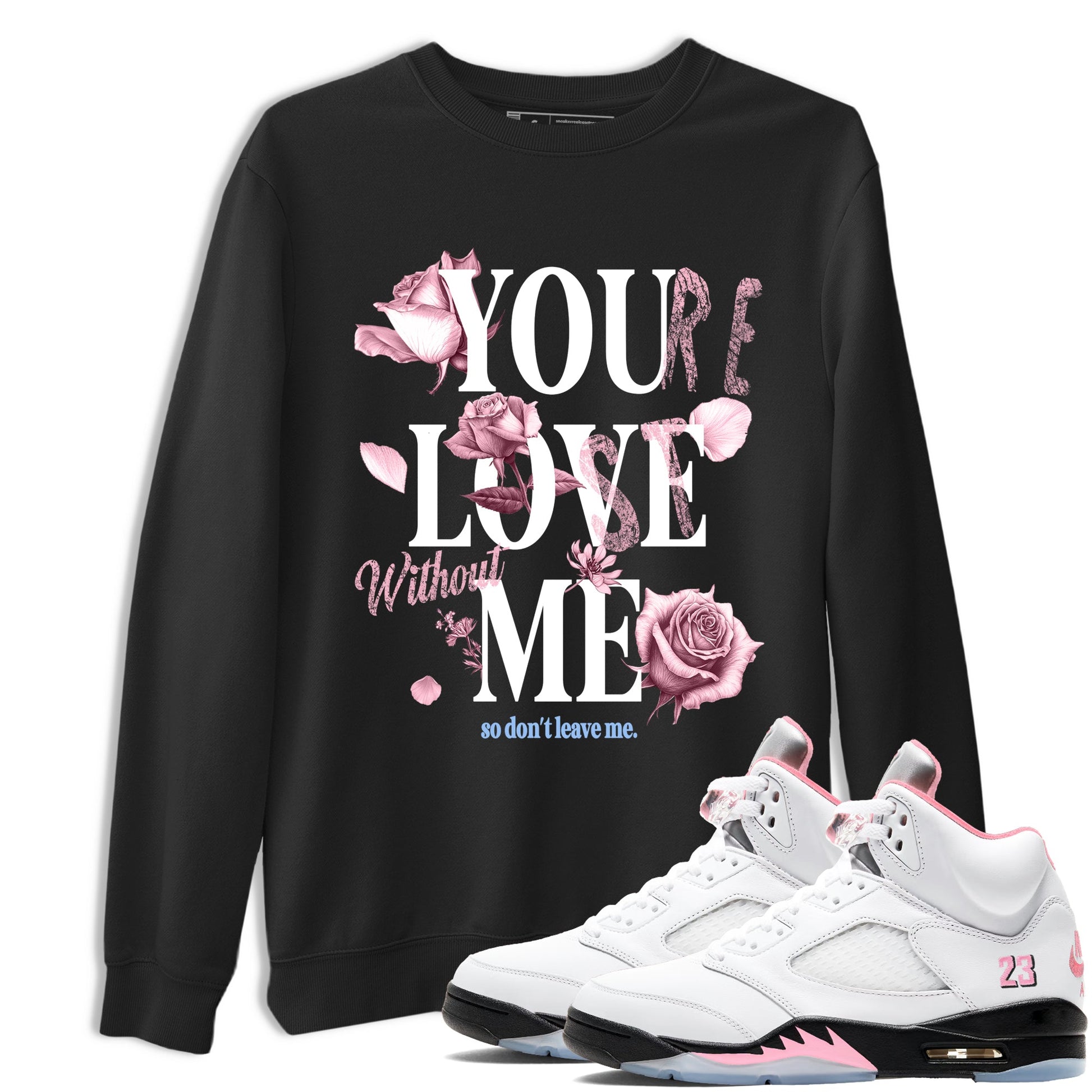Sneaker match tees – Sneaker Tees To Match Air Jordan 5 35th Anniversary Shoes – You Love Me Tee Black 1