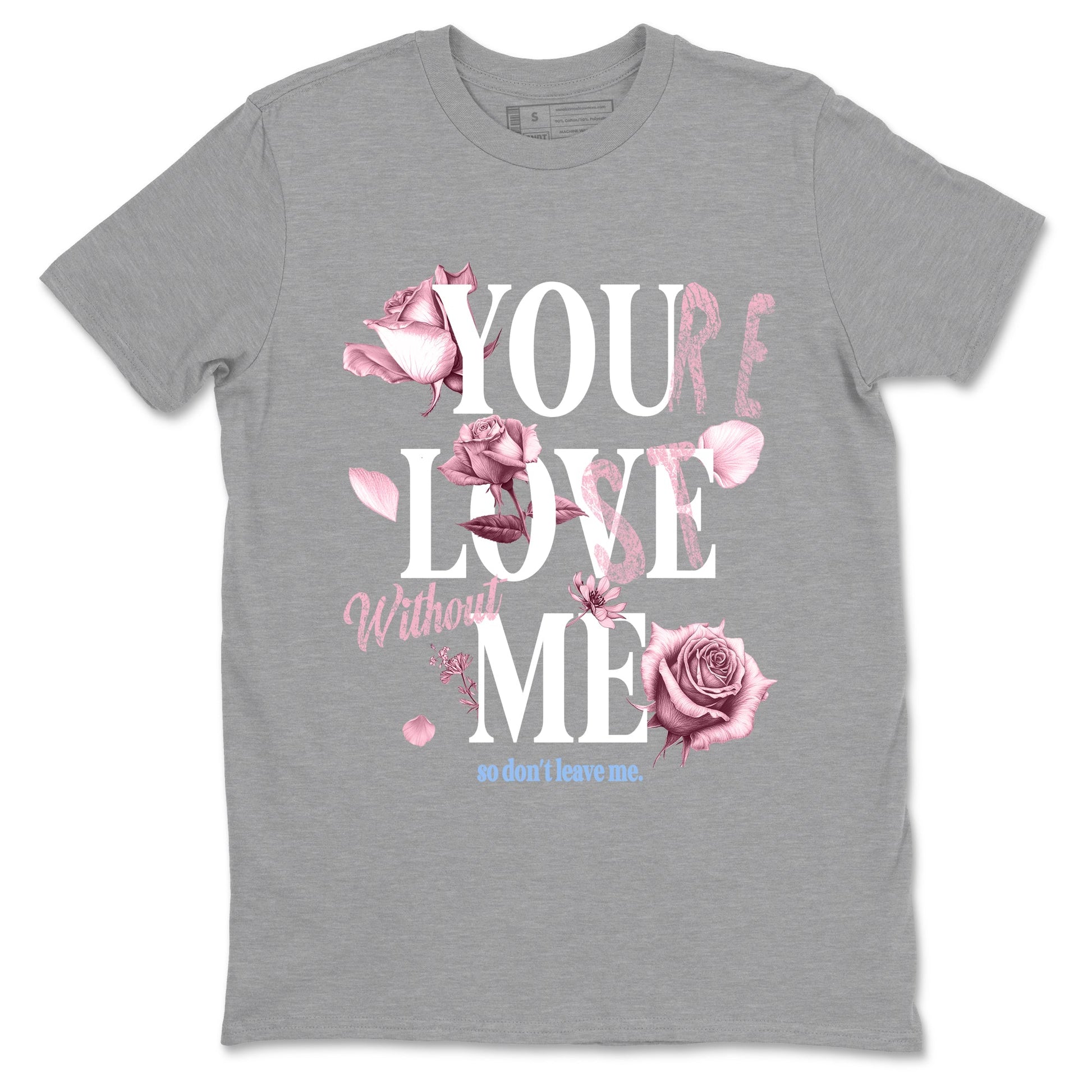 Sneaker match tees – Sneaker Tees To Match Air Jordan 5 35th Anniversary Shoes – You Love Me Tee Heather Grey 2