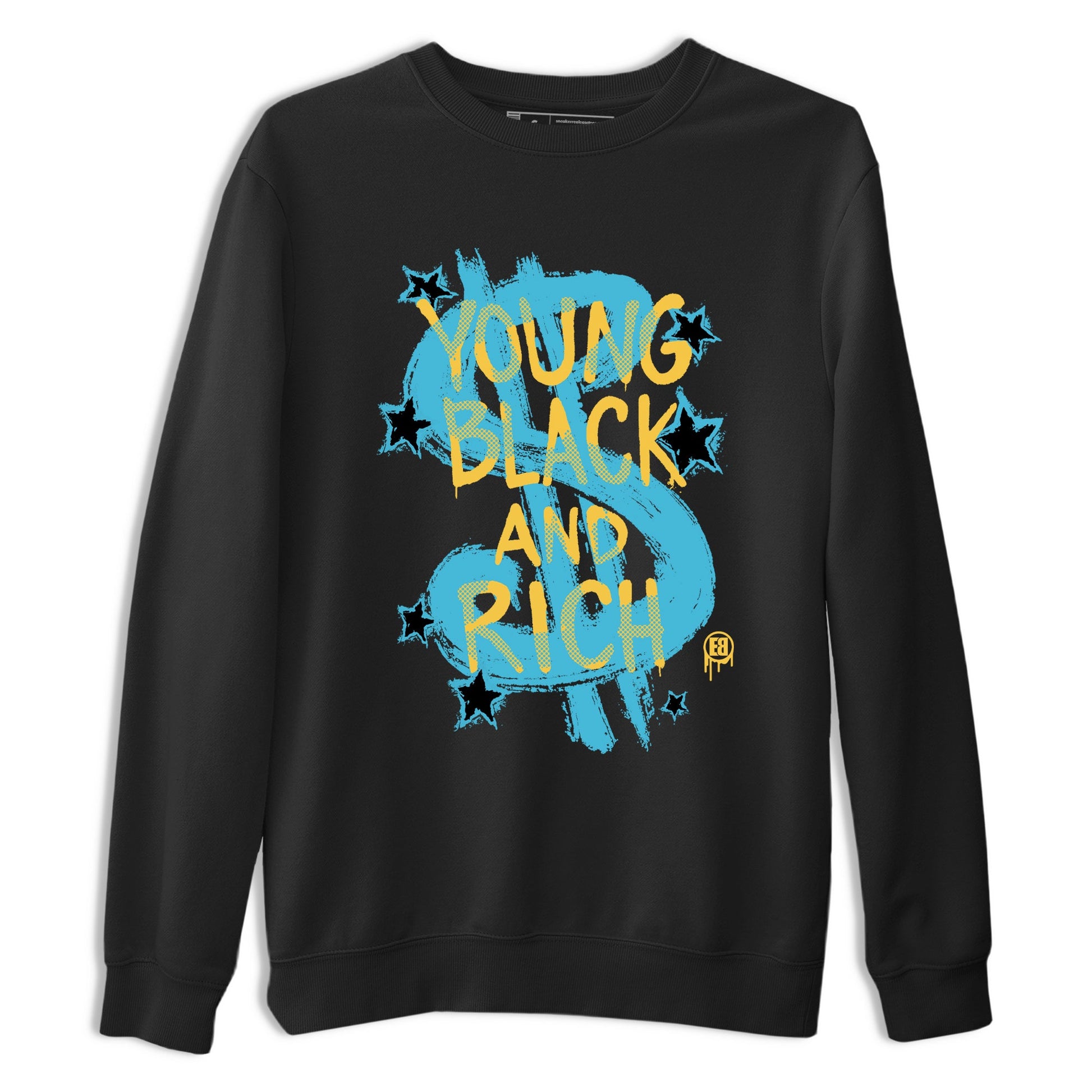 Sneaker Threads – Sneaker Tees To Match Air Jordan 11 Gamma – Young Black And Rich Graphic Tee Black 2. Perfect for Jordan releases 2025 colorways.