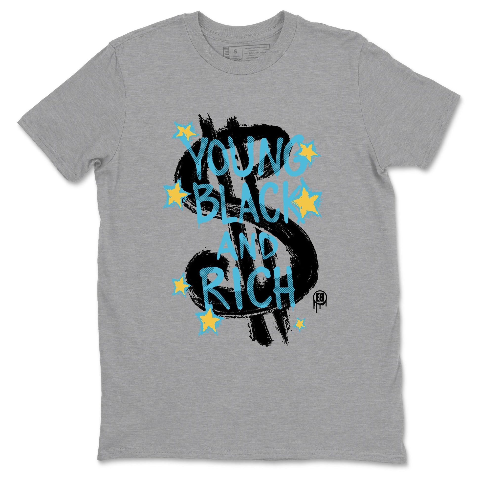 Sneaker Threads – Sneaker Tees To Match Air Jordan 11 Gamma – Young Black And Rich Graphic Tee Heather Grey 2. Perfect for Jordan releases 2025 colorways.