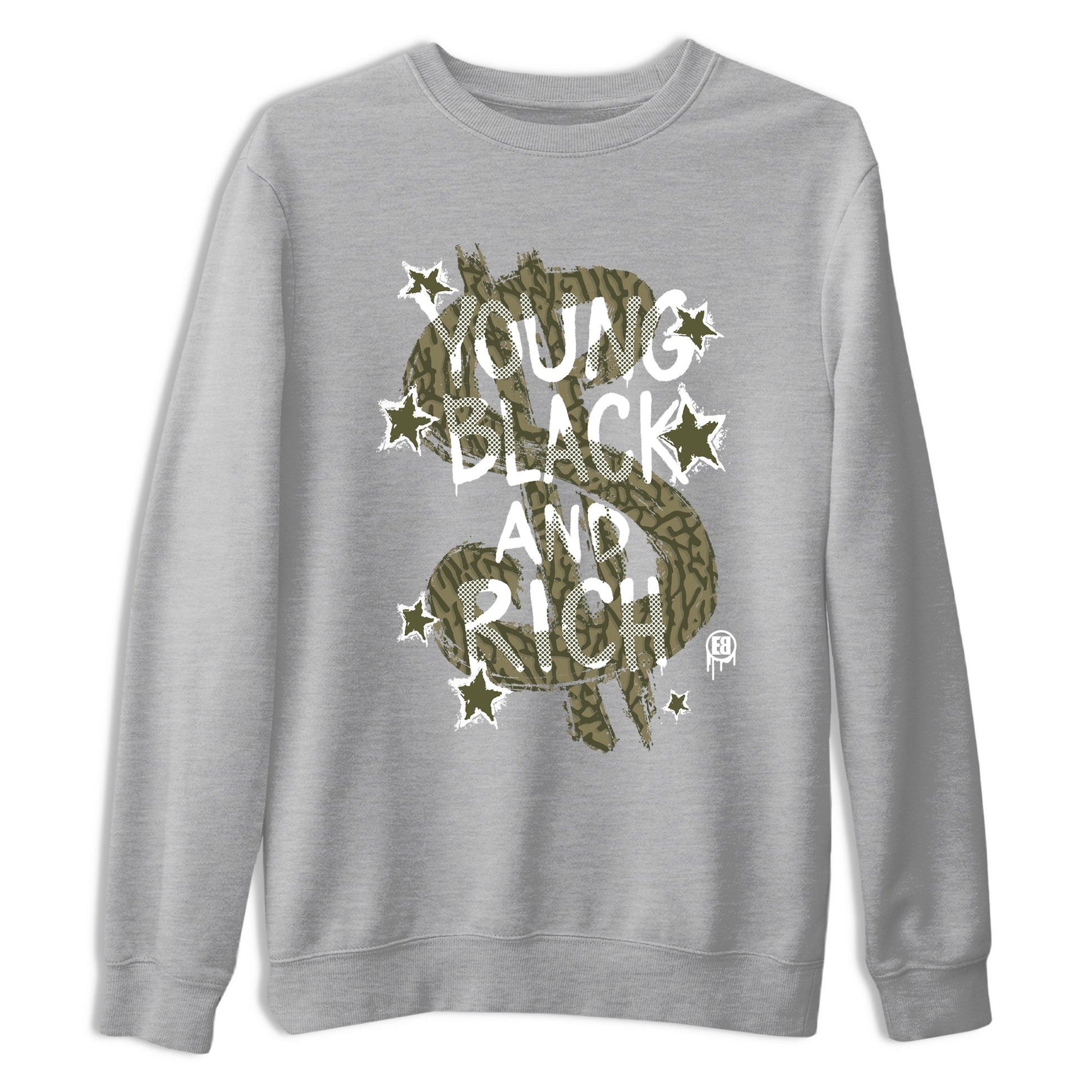 Sneaker Threads – Sneaker Tees To Match Air Jordan 3 Medium Olive – Young Black And Rich Graphic Tee Heather Grey 2. Perfect for Jordan releases 2025 colorways.