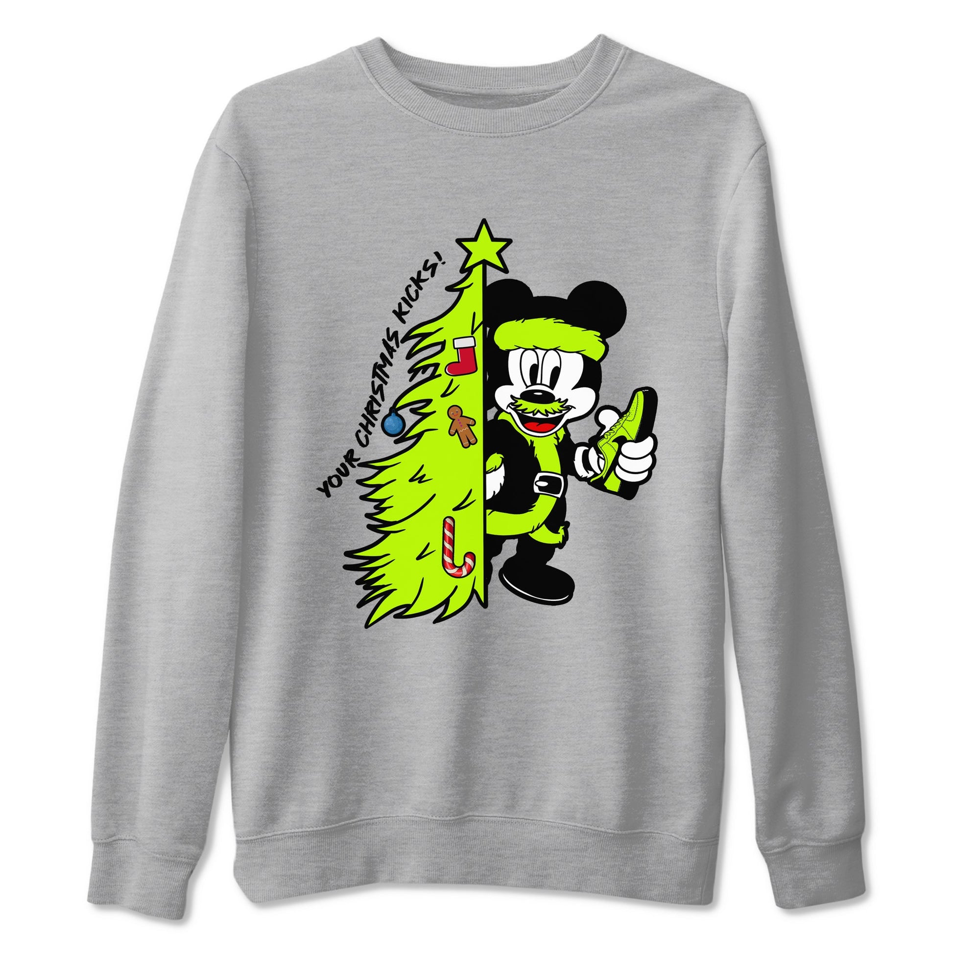 AF 1 Volt shirts to match jordansChristmas gift Your Christmas Kicks sneaker match tees Air Force 1 Dance Volt match shoes to clothes SNRT Sneaker Tees unisex cotton Heather Grey 2 shirts