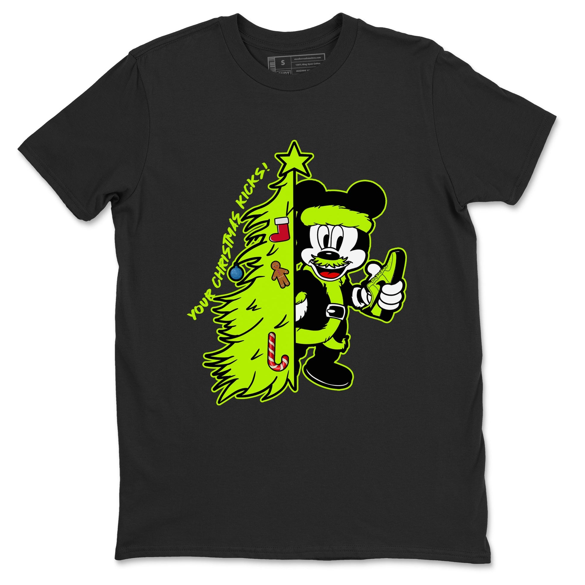AF 1 Volt shirts to match jordansChristmas gift Your Christmas Kicks sneaker match tees Air Force 1 Dance Volt match shoes to clothes SNRT Sneaker Tees unisex cotton Black 2 shirts