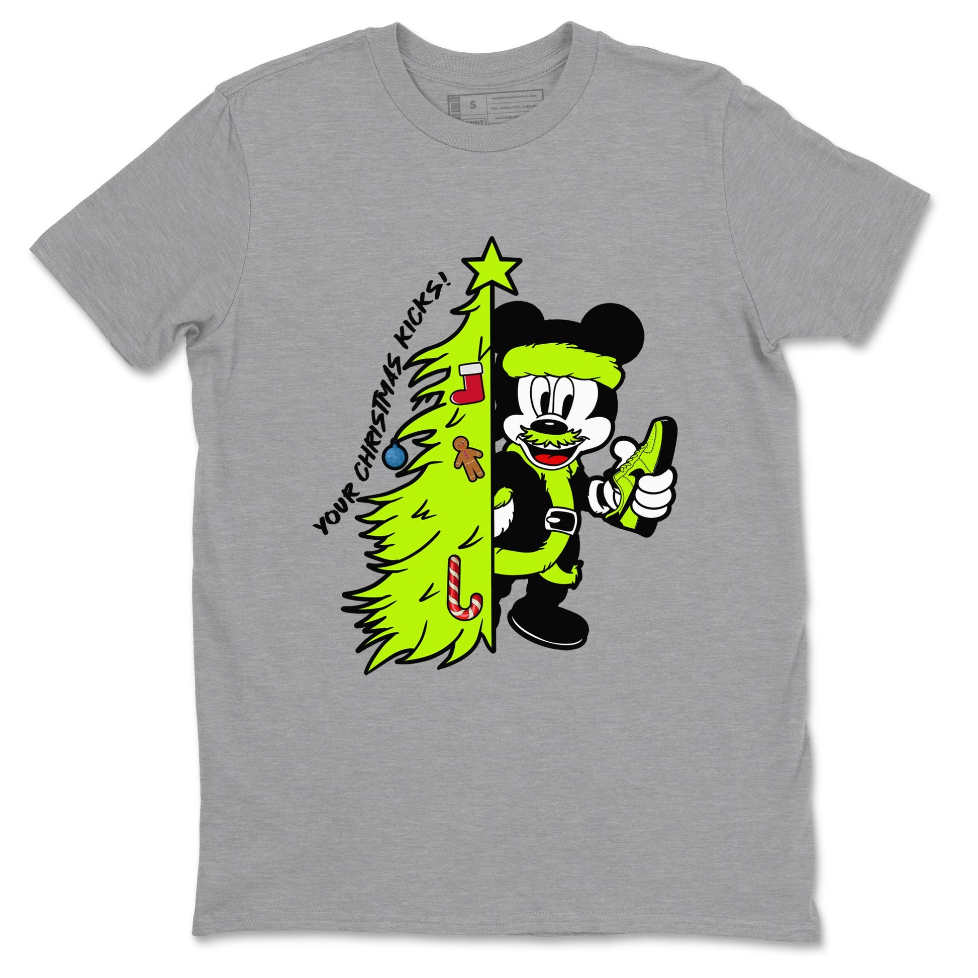 AF 1 Volt shirts to match jordansChristmas gift Your Christmas Kicks sneaker match tees Air Force 1 Dance Volt match shoes to clothes SNRT Sneaker Tees unisex cotton Heather Grey 2 shirts