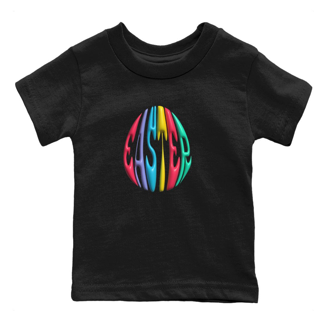 Dunk Easter Candy Sneaker Match Tees 3D Easter Typo Sneaker Tees Nike Easter Sneaker Release Tees Kids Shirts Black 2