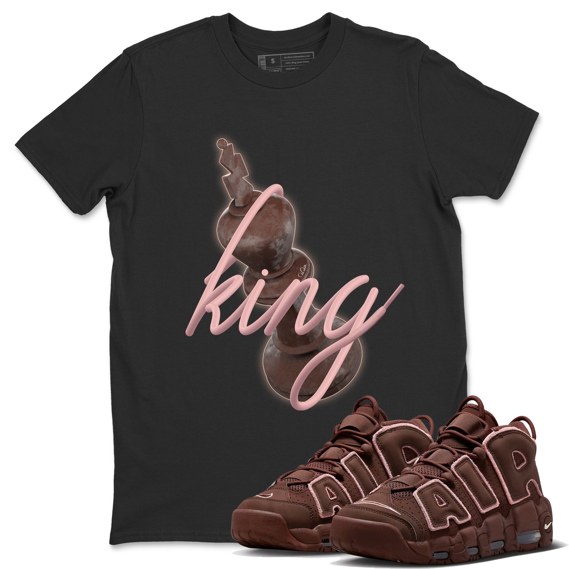 Air More Uptempo Valentines Day Sneaker Match Tees 3D King Sneaker Tees Nike Uptempo Valentines Day Sneaker Release Tees Unisex Shirts Black 1