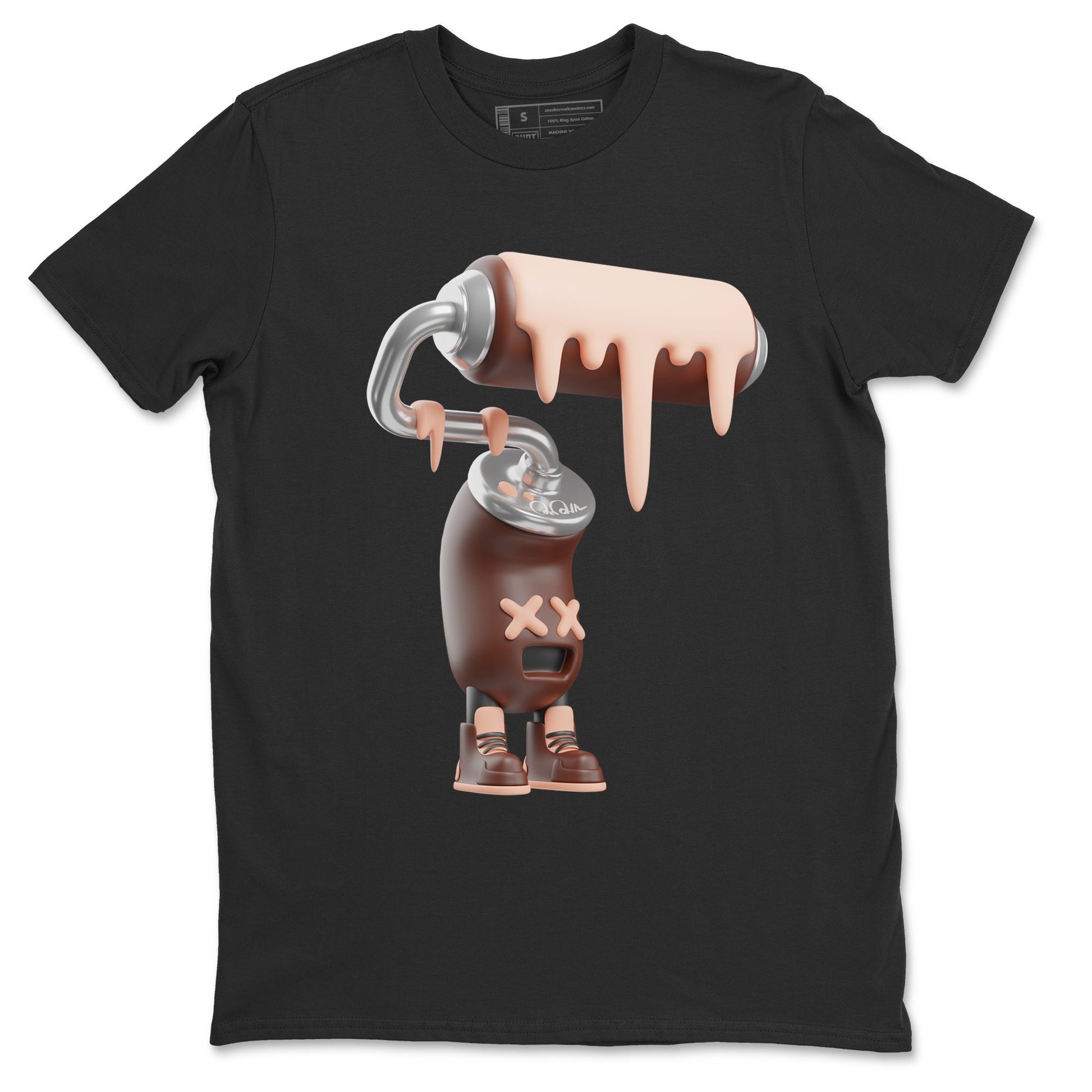 Air More Uptempo Valentines Day Sneaker Match Tees 3D Paint Roller Sneaker Tees Nike Uptempo Valentines Day Sneaker Release Tees Unisex Shirts Black 2