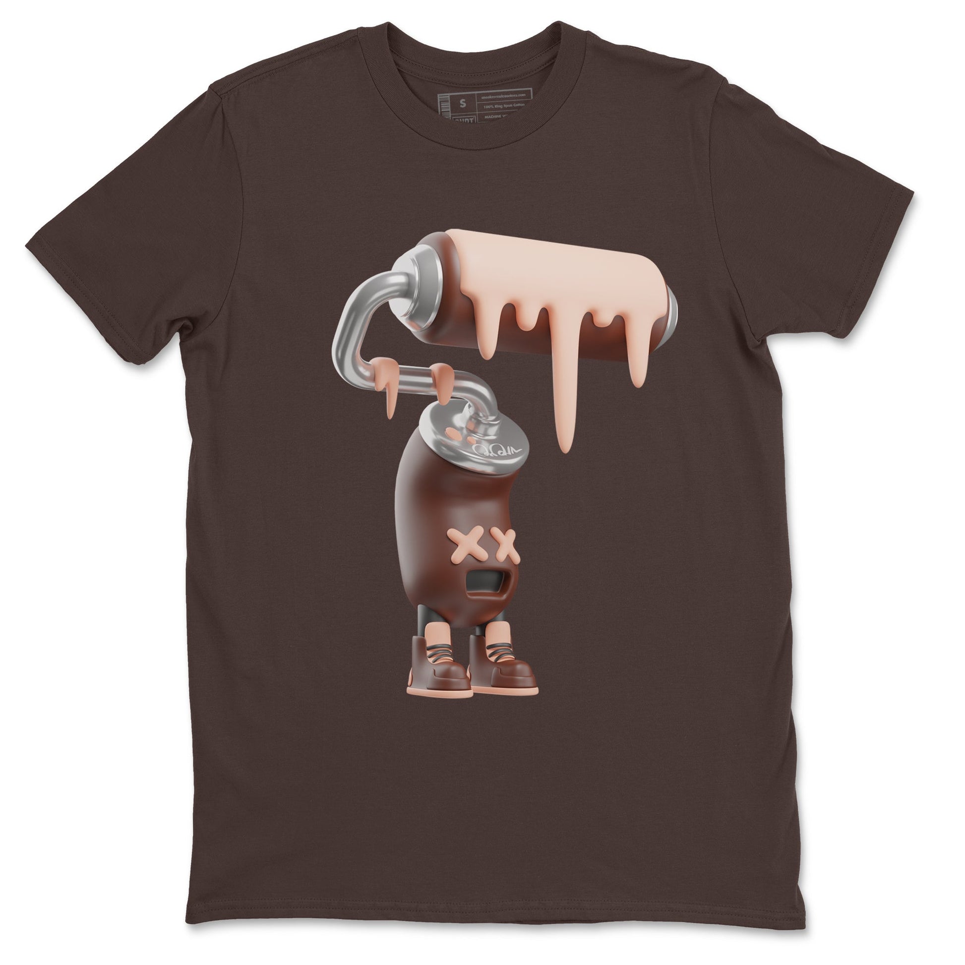 Air More Uptempo Valentines Day Sneaker Match Tees 3D Paint Roller Sneaker Tees Nike Uptempo Valentines Day Sneaker Release Tees Unisex Shirts Dark Chocolate 2