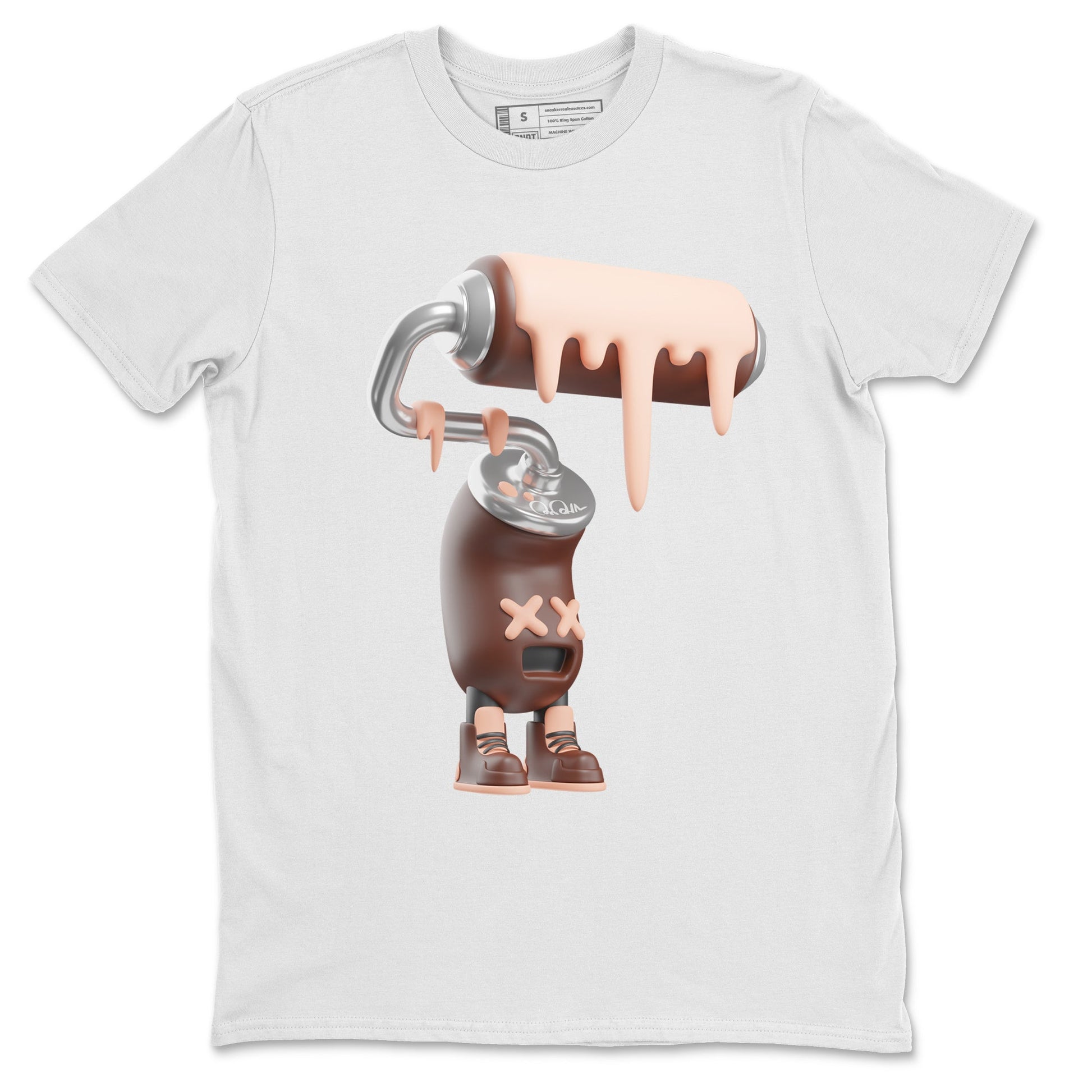 Air More Uptempo Valentines Day Sneaker Match Tees 3D Paint Roller Sneaker Tees Nike Uptempo Valentines Day Sneaker Release Tees Unisex Shirts White 2