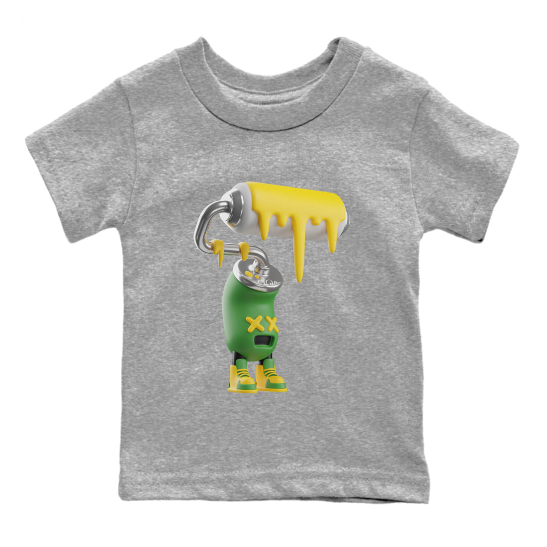 Dunk Reverse Brazil Sneaker Match Tees 3D Paint Roller Sneaker Tees Dunk Reverse Brazil Sneaker Release Tees Kids Shirts
