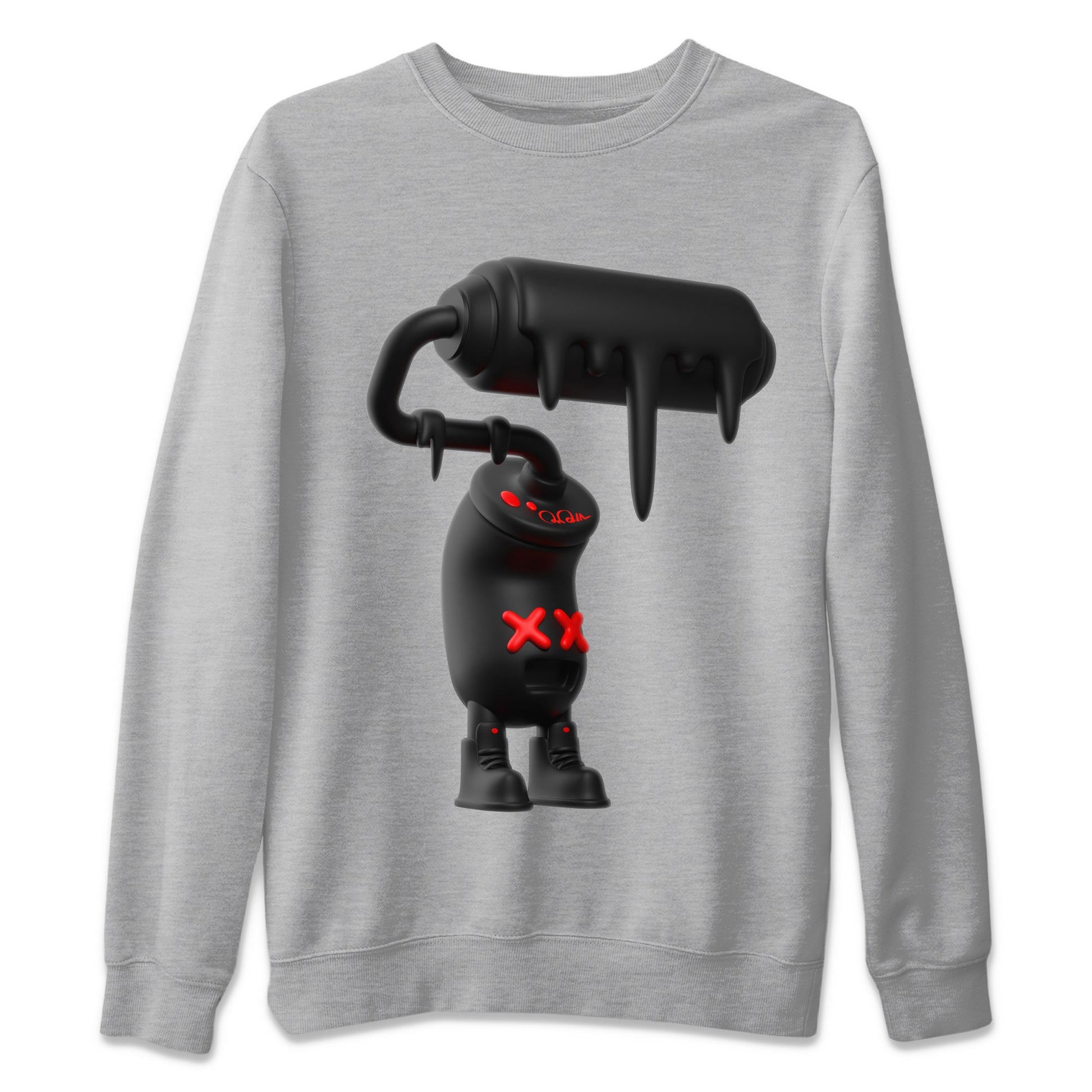 Yeezy 350 Bred shirt to match jordans 3D Paint Roller sneaker tees Adidas Yeezy Boost V2 350 Bred SNRT Sneaker Release Tees Unisex Heather Grey 2 T-Shirt