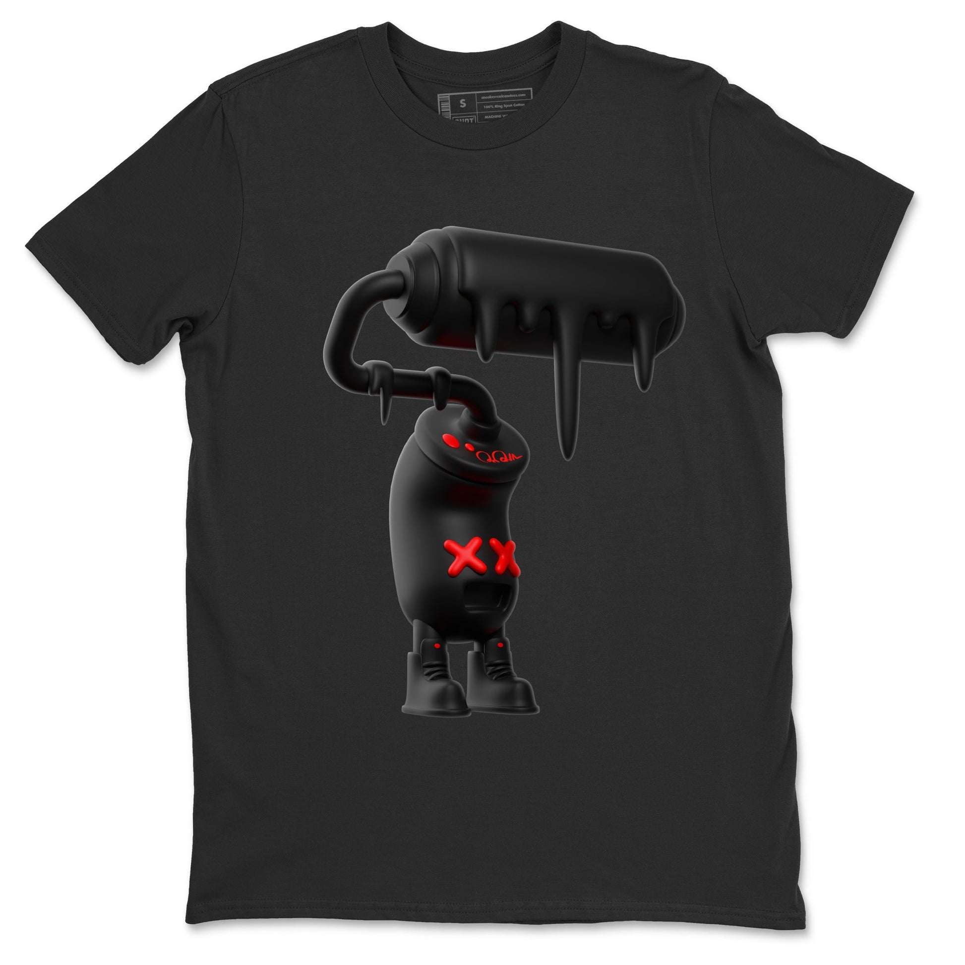 Yeezy 350 Bred shirt to match jordans 3D Paint Roller sneaker tees Adidas Yeezy Boost V2 350 Bred SNRT Sneaker Release Tees Unisex Black 2 T-Shirt
