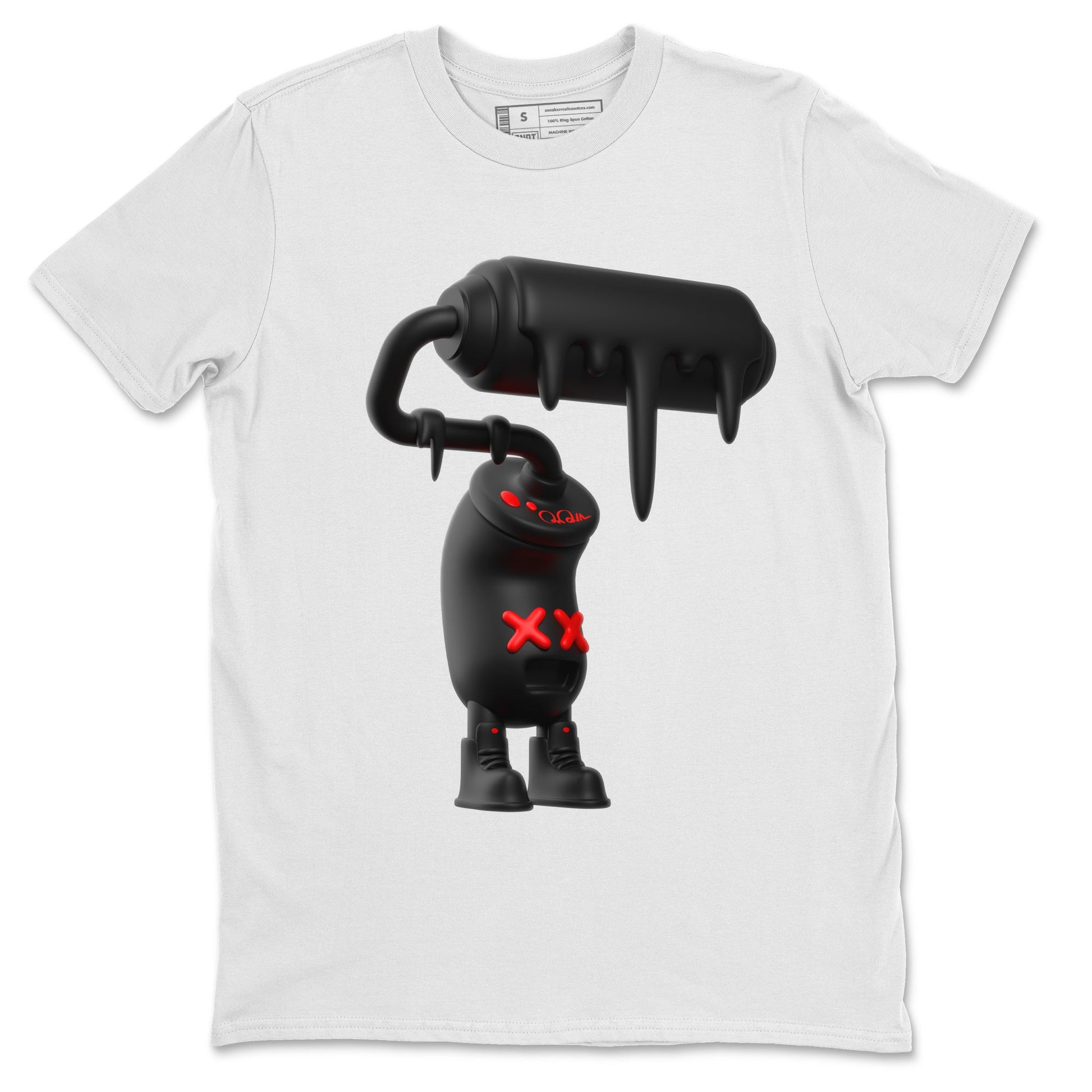 Yeezy 350 Bred shirt to match jordans 3D Paint Roller sneaker tees Adidas Yeezy Boost V2 350 Bred SNRT Sneaker Release Tees Unisex White 2 T-Shirt
