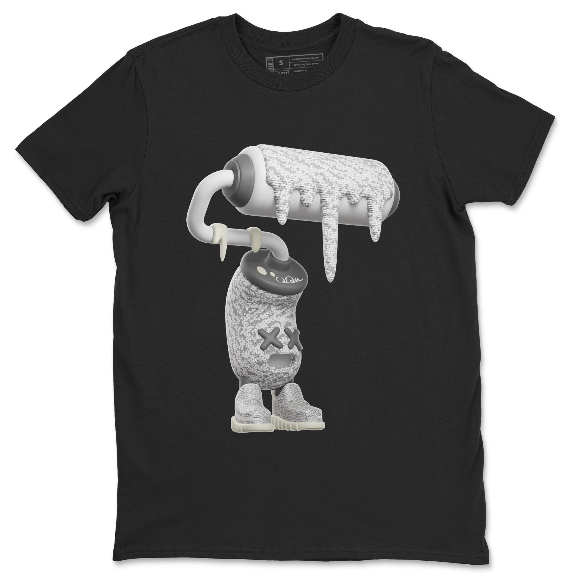 Yeezy 350 Static shirt to match jordans 3D Paint Roller sneaker tees Adidas Yeezy 350 Static SNRT Sneaker Release Tees Unisex Black 2 T-Shirt