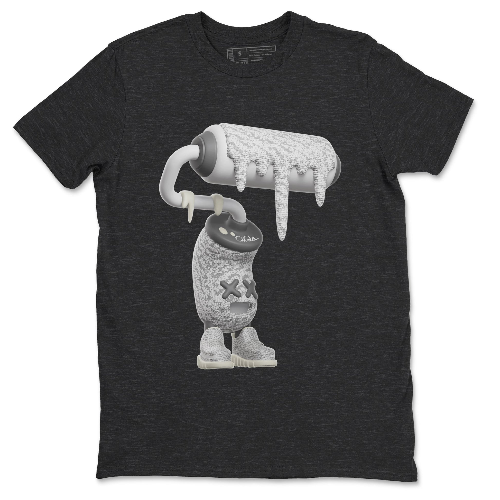 Yeezy 350 Static shirt to match jordans 3D Paint Roller sneaker tees Adidas Yeezy 350 Static SNRT Sneaker Release Tees Unisex Charcoal Heather 2 T-Shirt