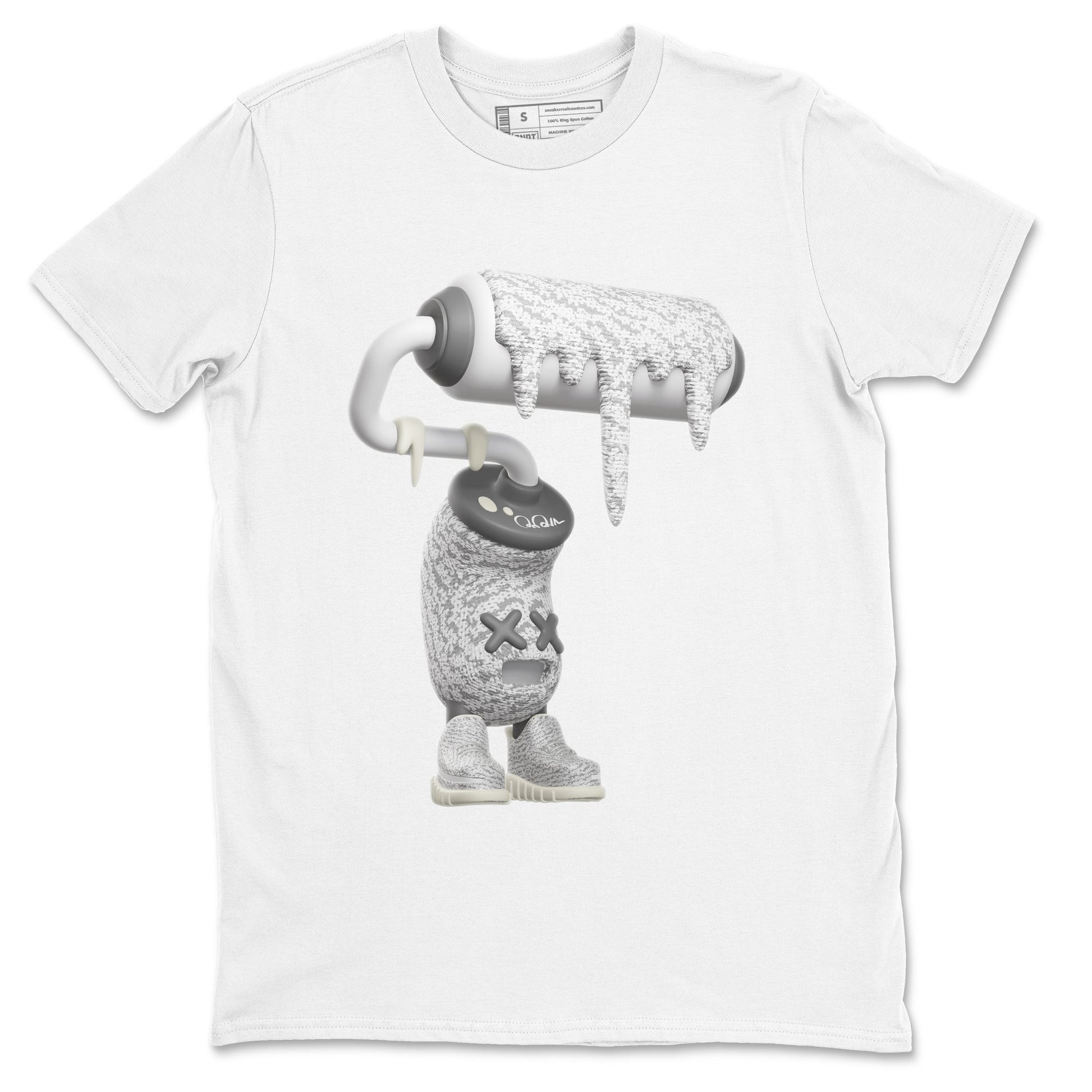 Yeezy 350 Static shirt to match jordans 3D Paint Roller sneaker tees Adidas Yeezy 350 Static SNRT Sneaker Release Tees Unisex White 2 T-Shirt