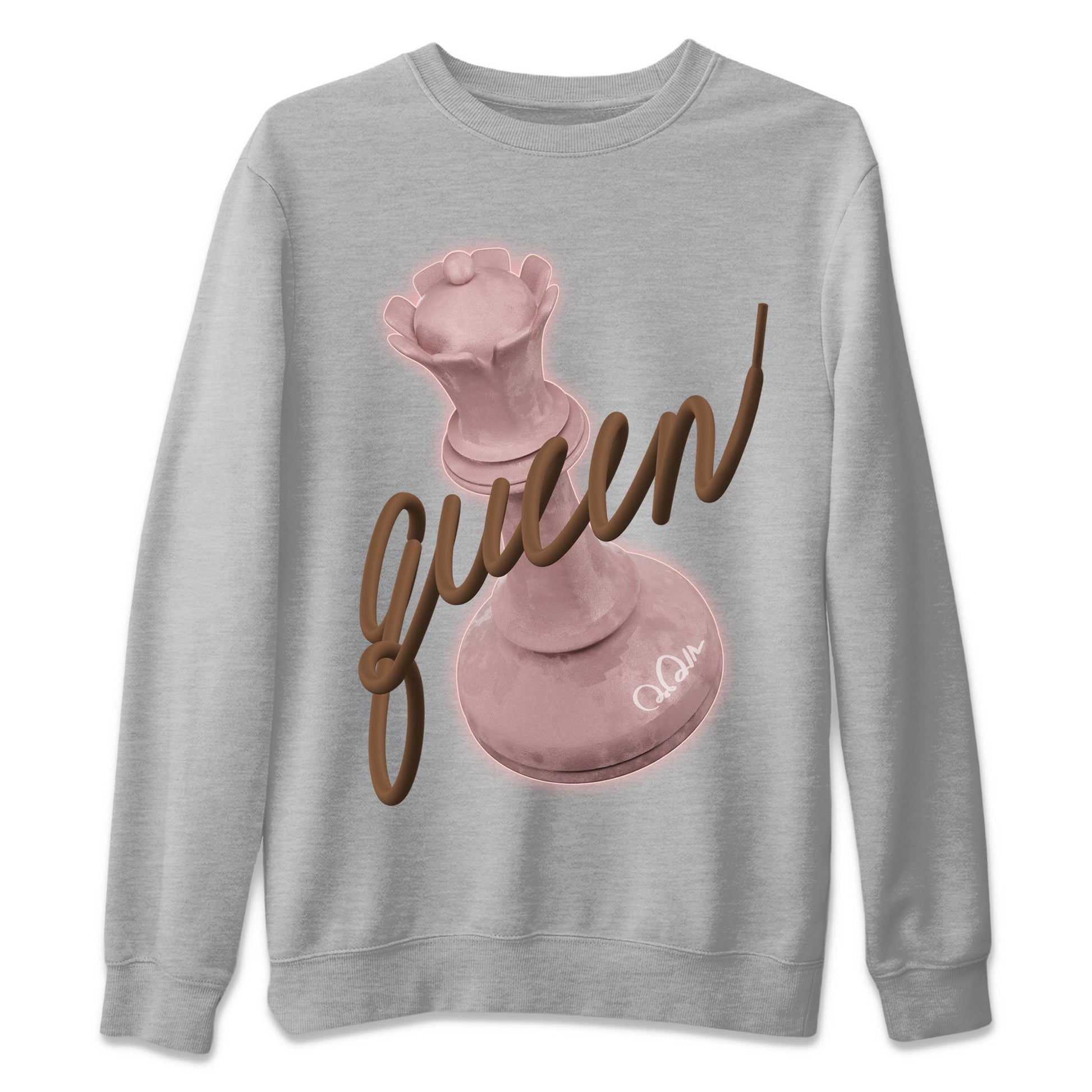 Air More Uptempo Valentines Day Sneaker Match Tees 3D Queen Sneaker Tees Nike Uptempo Valentines Day Sneaker Release Tees Unisex Shirts Heather Grey 2