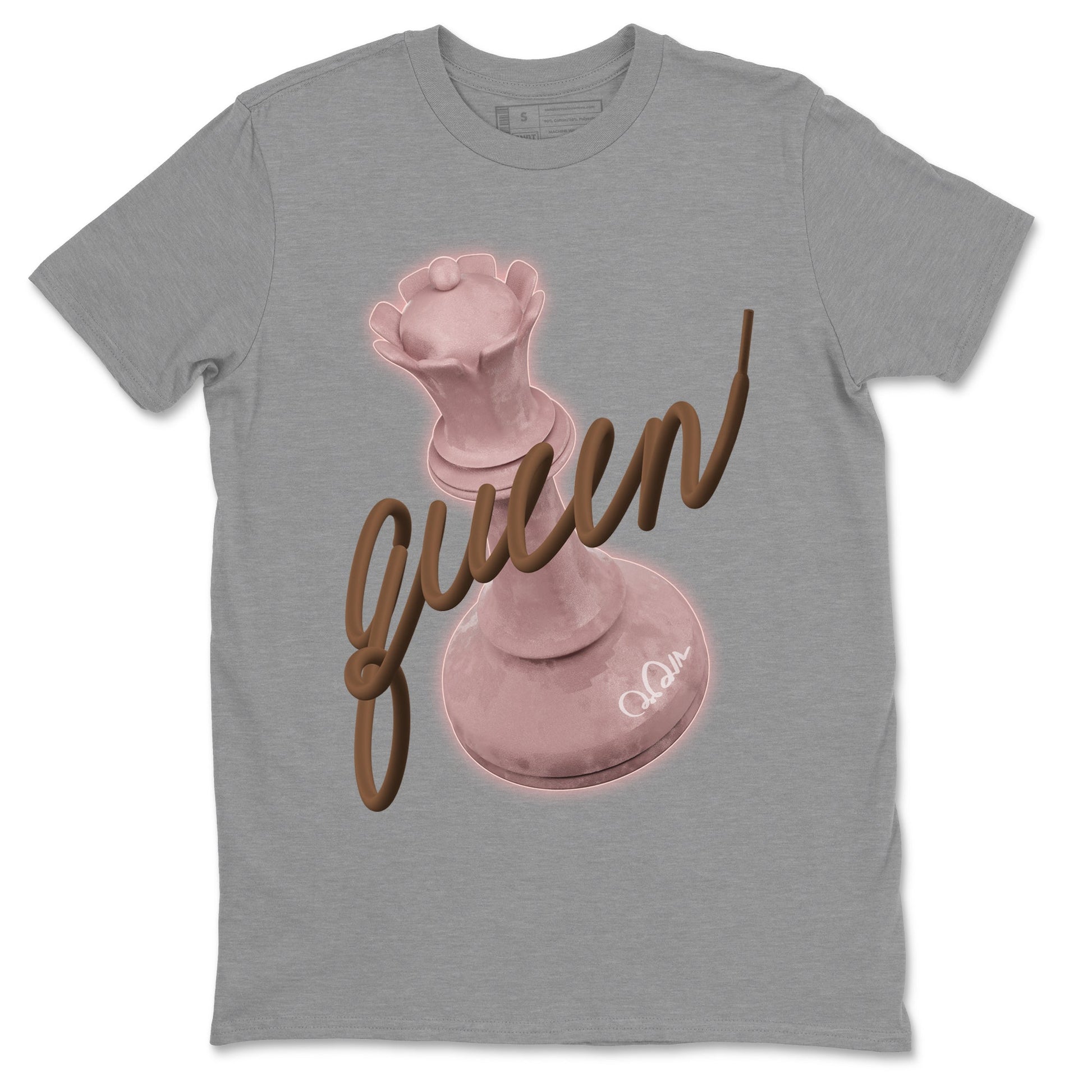 Air More Uptempo Valentines Day Sneaker Match Tees 3D Queen Sneaker Tees Nike Uptempo Valentines Day Sneaker Release Tees Unisex Shirts Heather Grey 2