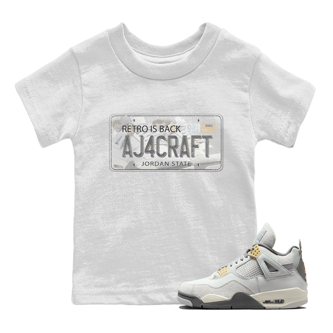 Jordan 4 Craft Sneaker Match Tees Jordan Plate Sneaker Tees Jordan 4 Craft Sneaker Release Tees Kids Shirts