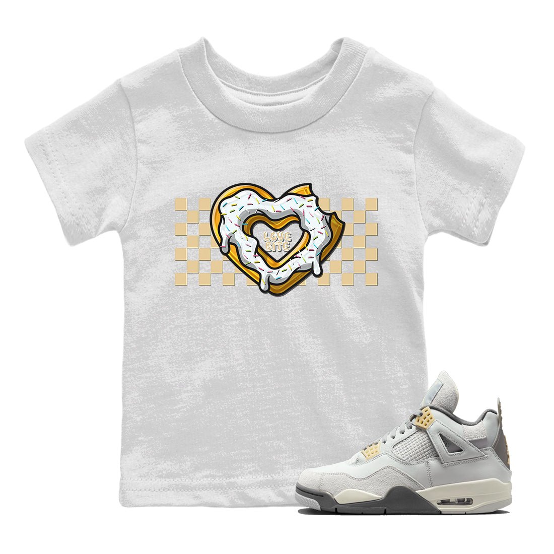 Jordan 4 Craft Sneaker Match Tees Love Bite Sneaker Tees Jordan 4 Craft Sneaker Release Tees Kids Shirts