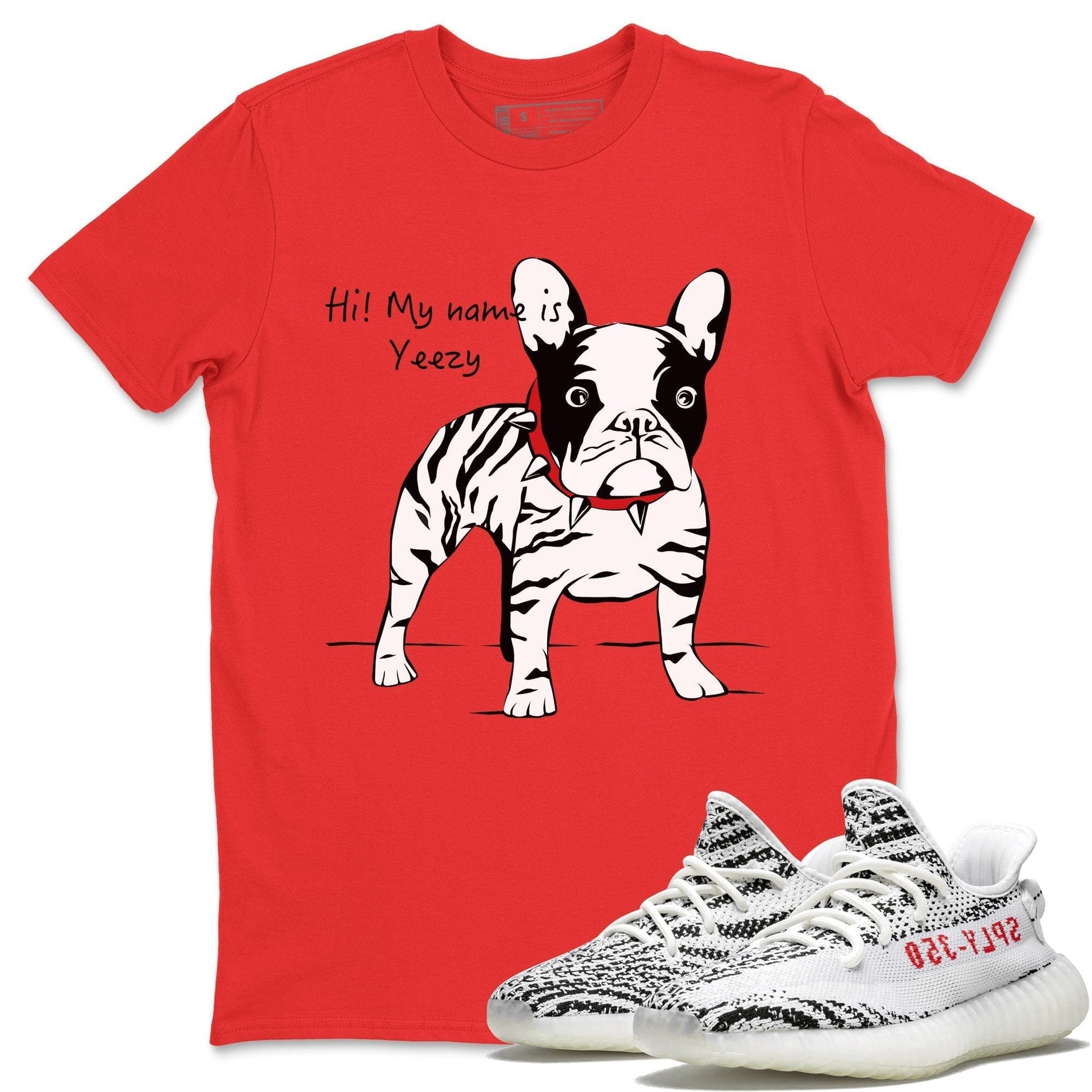 Yeezy 350 V2 Zebra Sneaker Match Tees Zebra Frenchie Sneaker Tees Yeezy 350 V2 Zebra Sneaker Release Tees Unisex Shirts